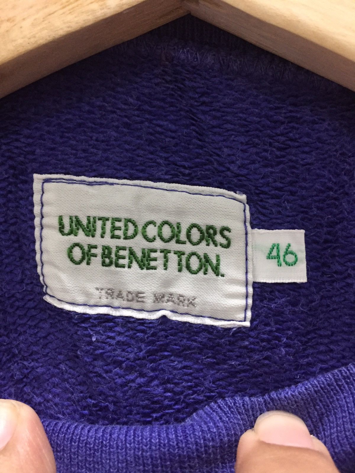 Benetton Benetton big spell out logo sweatshirt Size US S / EU 44-46 / 1 - 7 Thumbnail