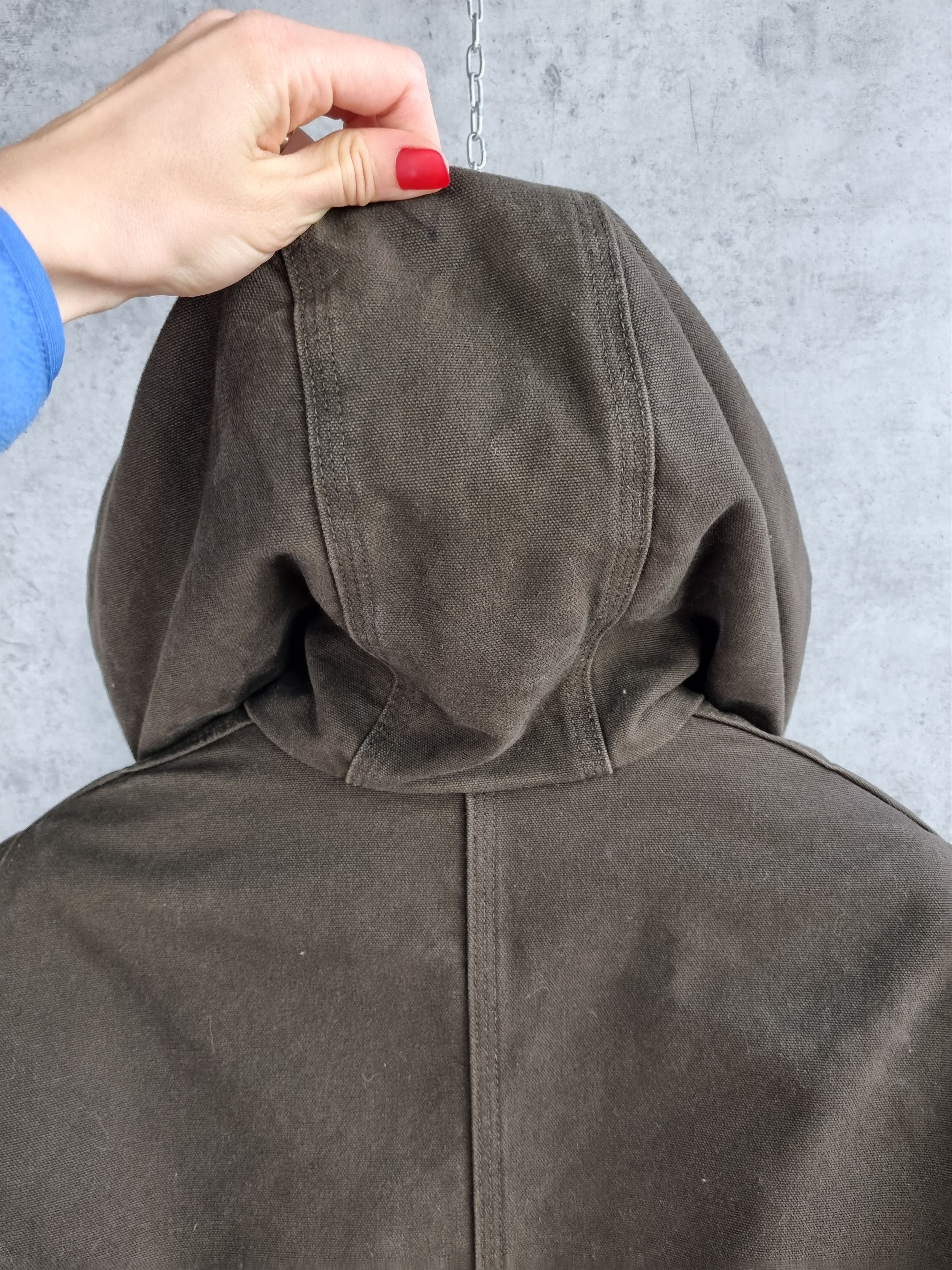 Carhartt × Vintage Rare 90s Carhartt Hooded Jacket Brown Earth Tone Size US L / EU 52-54 / 3 - 15 Thumbnail