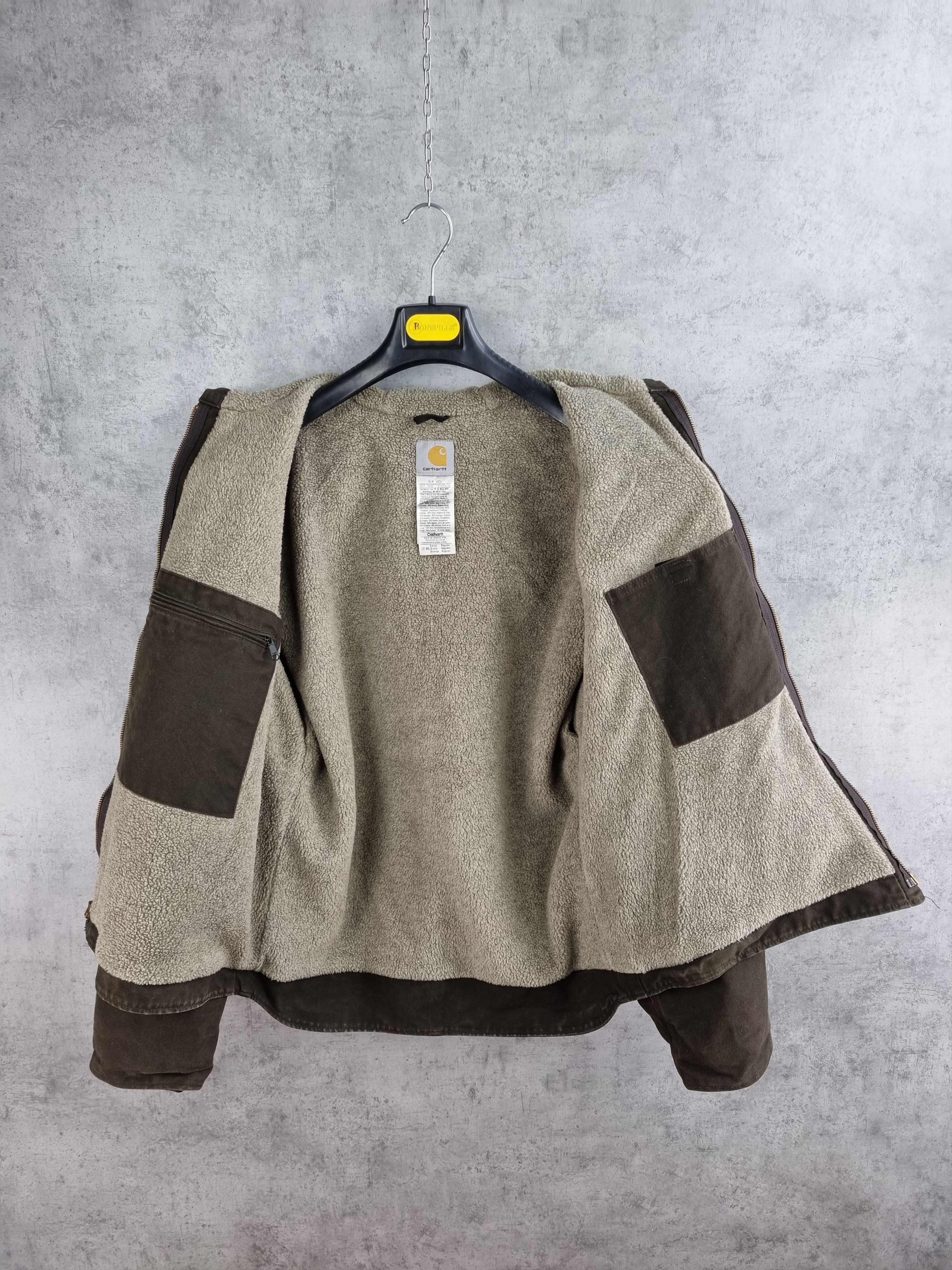Carhartt × Vintage Rare 90s Carhartt Hooded Jacket Brown Earth Tone Size US L / EU 52-54 / 3 - 6 Thumbnail
