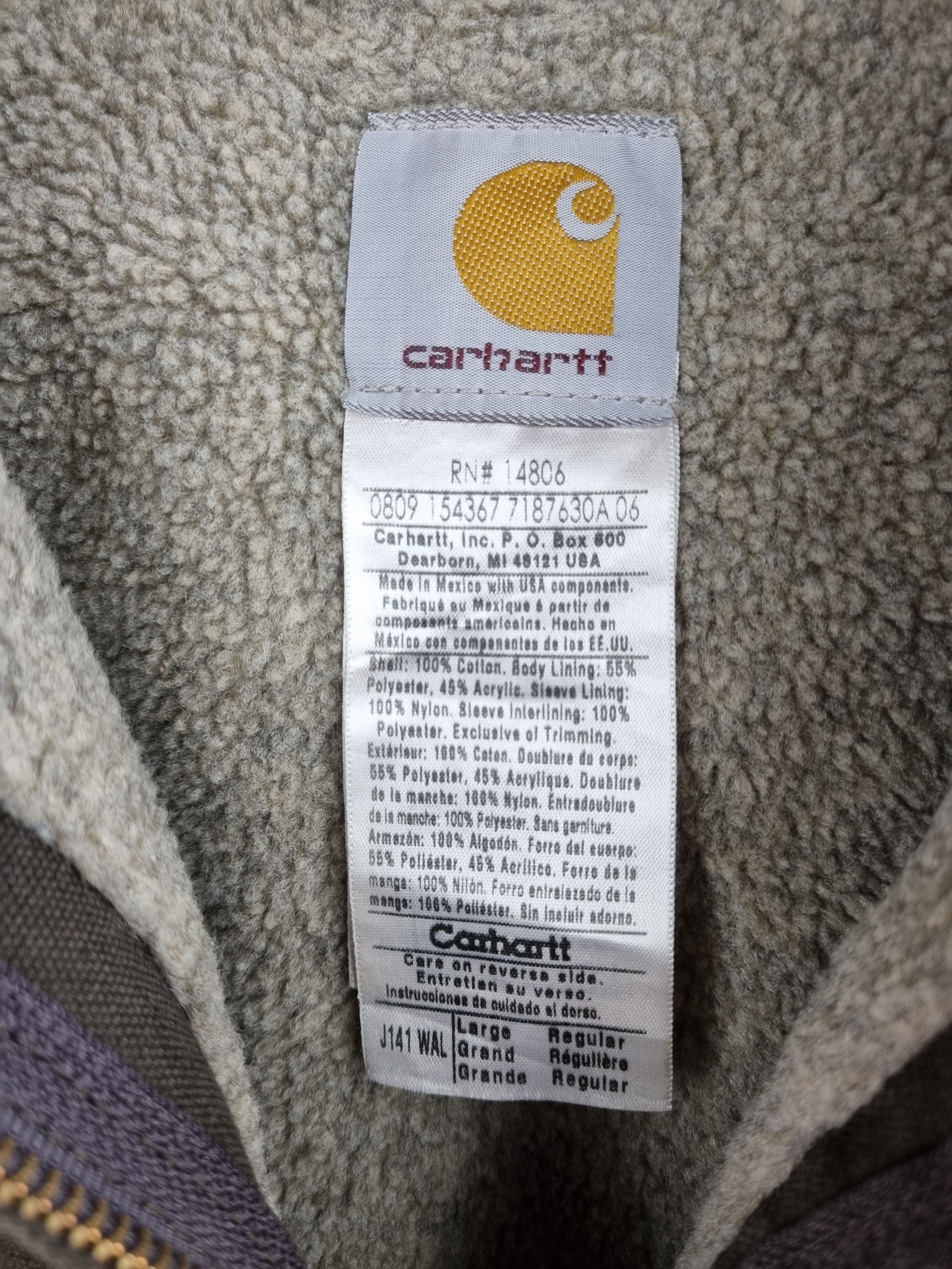Carhartt × Vintage Rare 90s Carhartt Hooded Jacket Brown Earth Tone Size US L / EU 52-54 / 3 - 11 Thumbnail