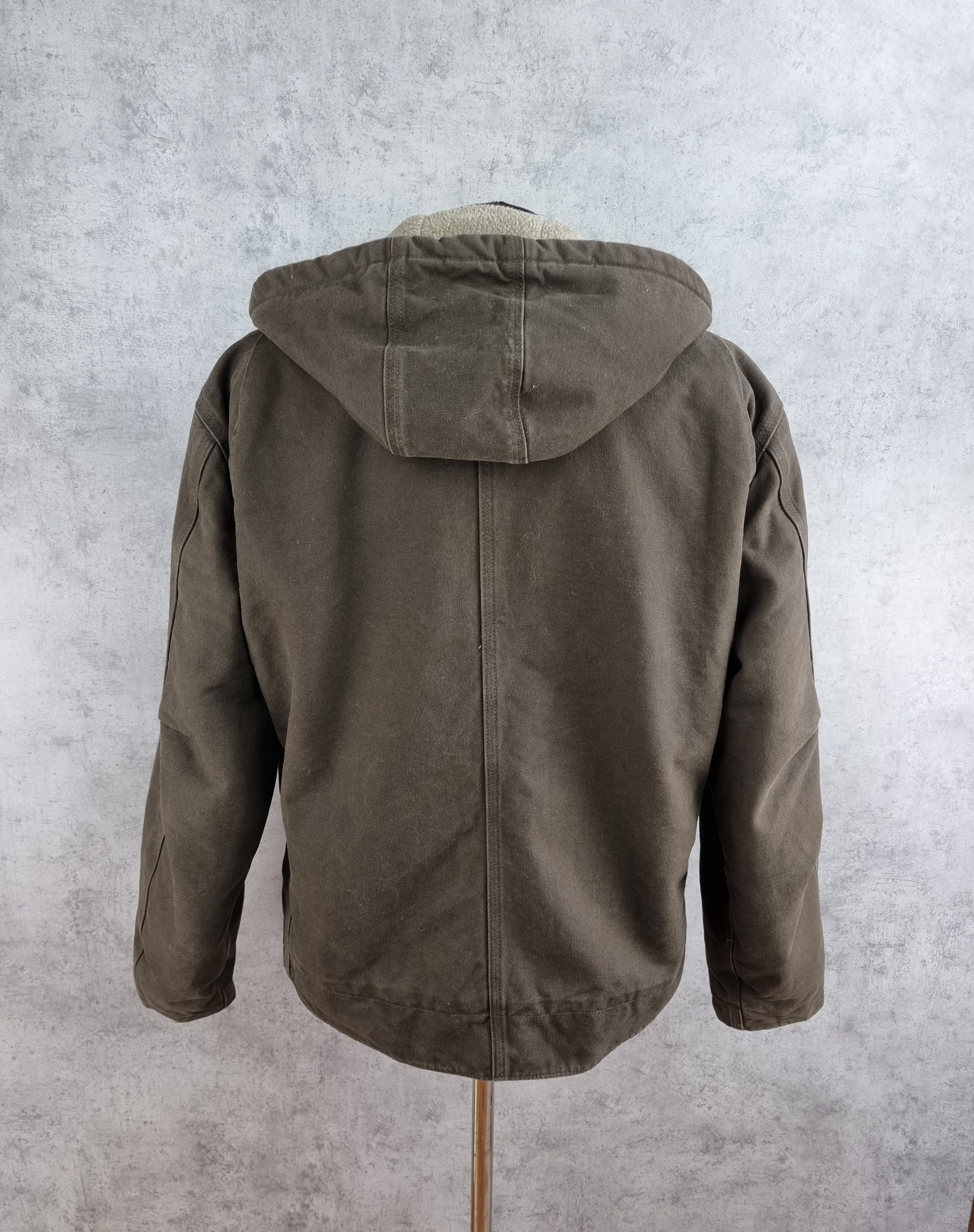 Carhartt × Vintage Rare 90s Carhartt Hooded Jacket Brown Earth Tone Size US L / EU 52-54 / 3 - 10 Thumbnail