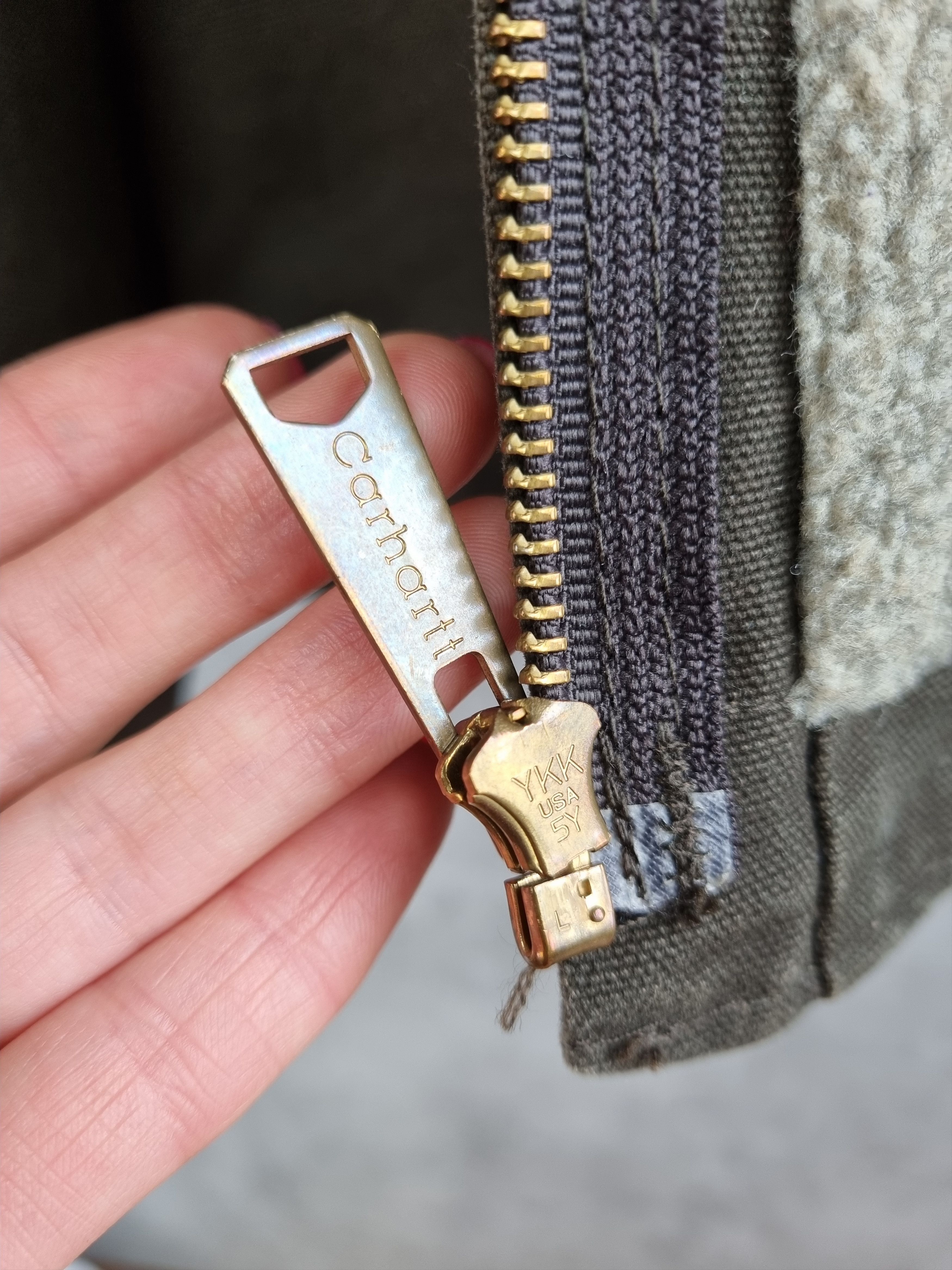 Carhartt × Vintage Rare 90s Carhartt Hooded Jacket Brown Earth Tone Size US L / EU 52-54 / 3 - 13 Thumbnail