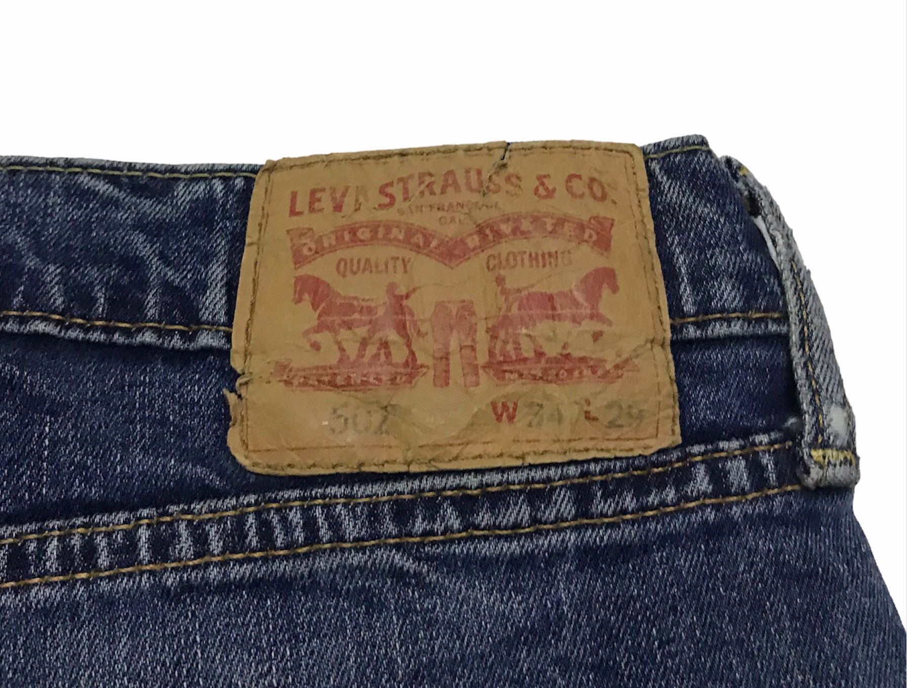 Levi's Levi's 502 blue denim jeans 30x26 Size US 30 / EU 46 - 6 Thumbnail