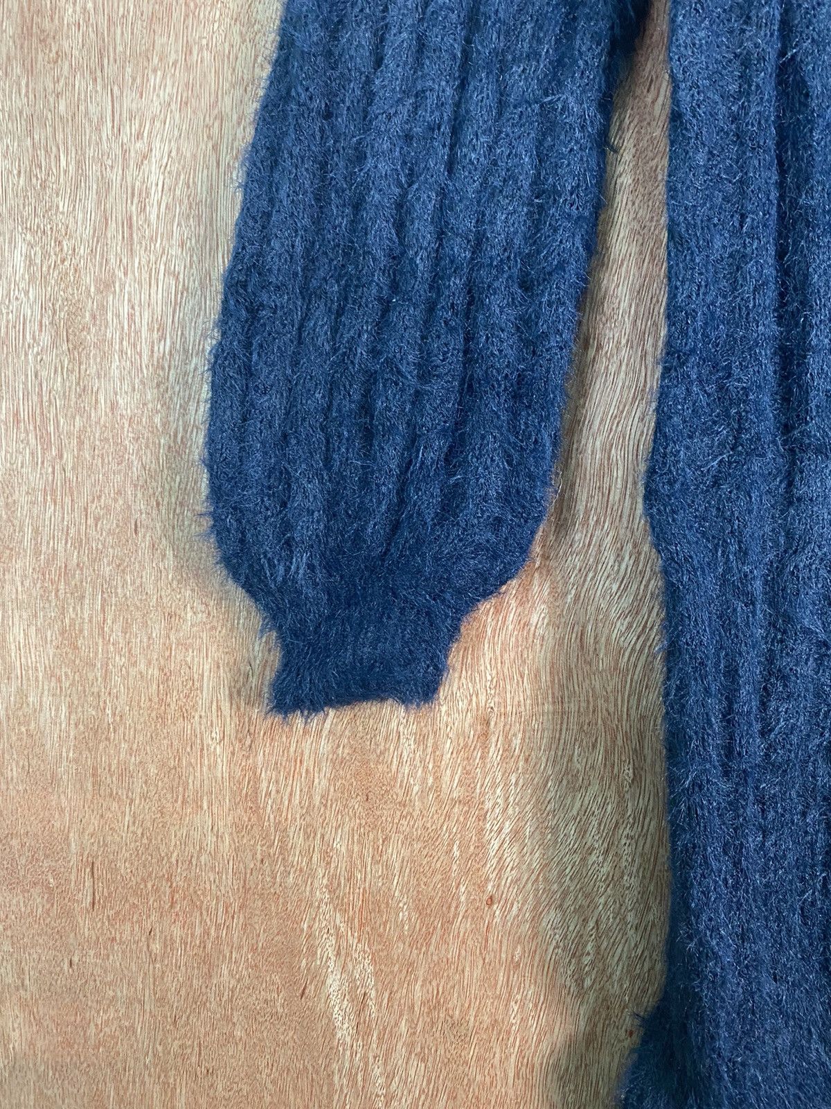 Aran Isles Knitwear × Japanese Brand DL Japanese Brand Dark Blue Knit Sweaters #B629 Size L / US 10 / IT 46 - 5 Thumbnail
