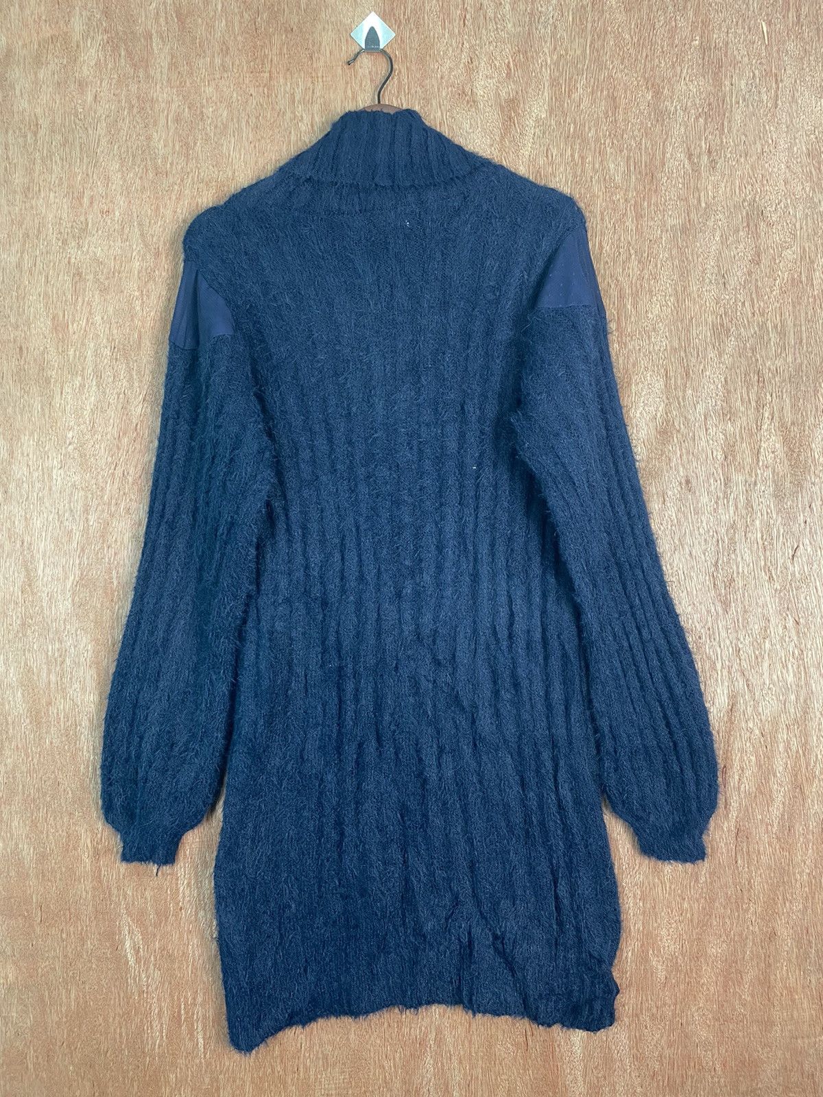 Aran Isles Knitwear × Japanese Brand DL Japanese Brand Dark Blue Knit Sweaters #B629 Size L / US 10 / IT 46 - 7 Thumbnail