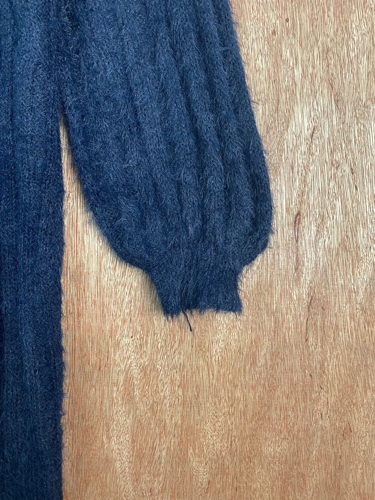 Aran Isles Knitwear × Japanese Brand DL Japanese Brand Dark Blue Knit Sweaters #B629 Size L / US 10 / IT 46 - 6 Thumbnail