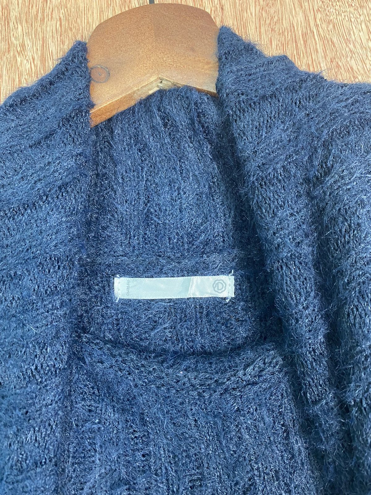 Aran Isles Knitwear × Japanese Brand DL Japanese Brand Dark Blue Knit Sweaters #B629 Size L / US 10 / IT 46 - 8 Thumbnail