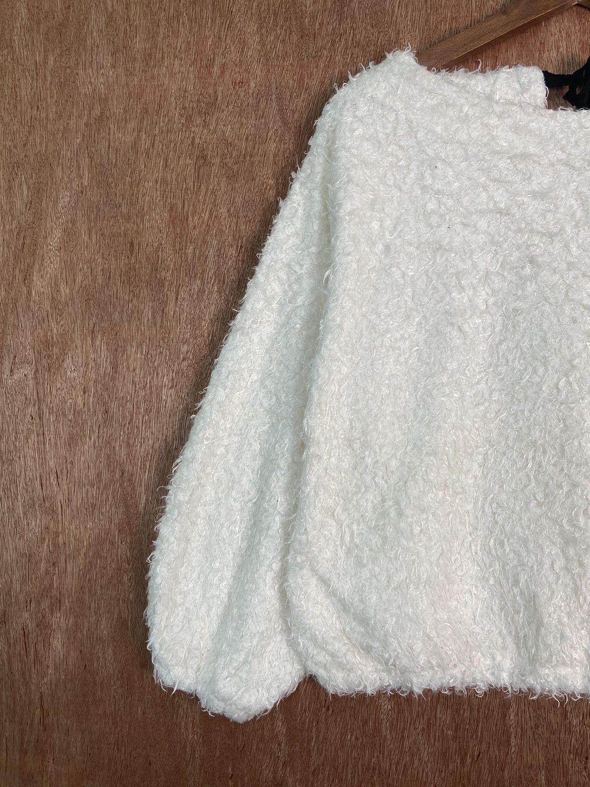 Homespun Knitwear × Japanese Brand DL Chip Clip White Shag Shaggy Fur Mohair Knitwear #B614 Size M / US 6-8 / IT 42-44 - 3 Thumbnail