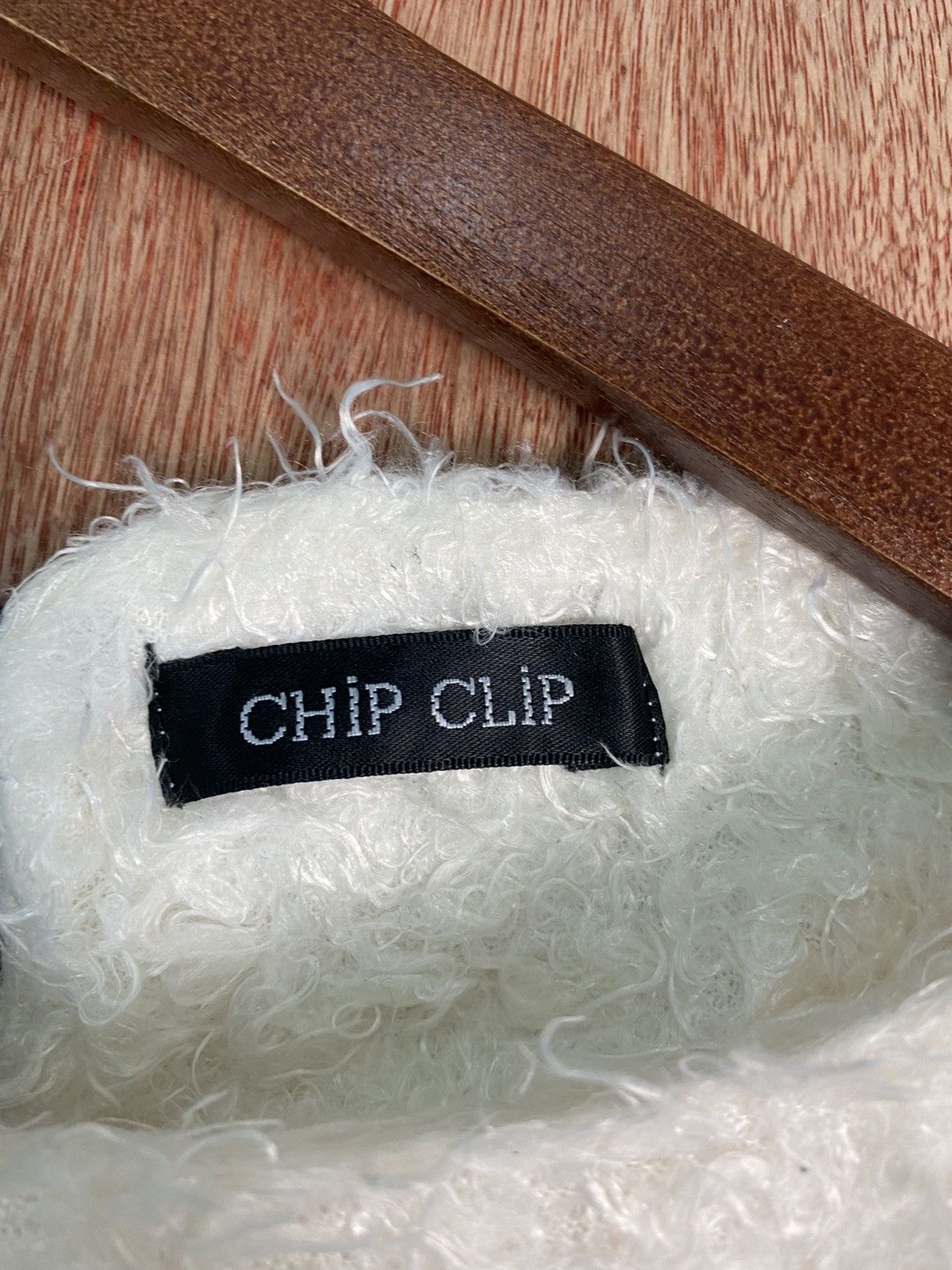 Homespun Knitwear × Japanese Brand DL Chip Clip White Shag Shaggy Fur Mohair Knitwear #B614 Size M / US 6-8 / IT 42-44 - 7 Thumbnail