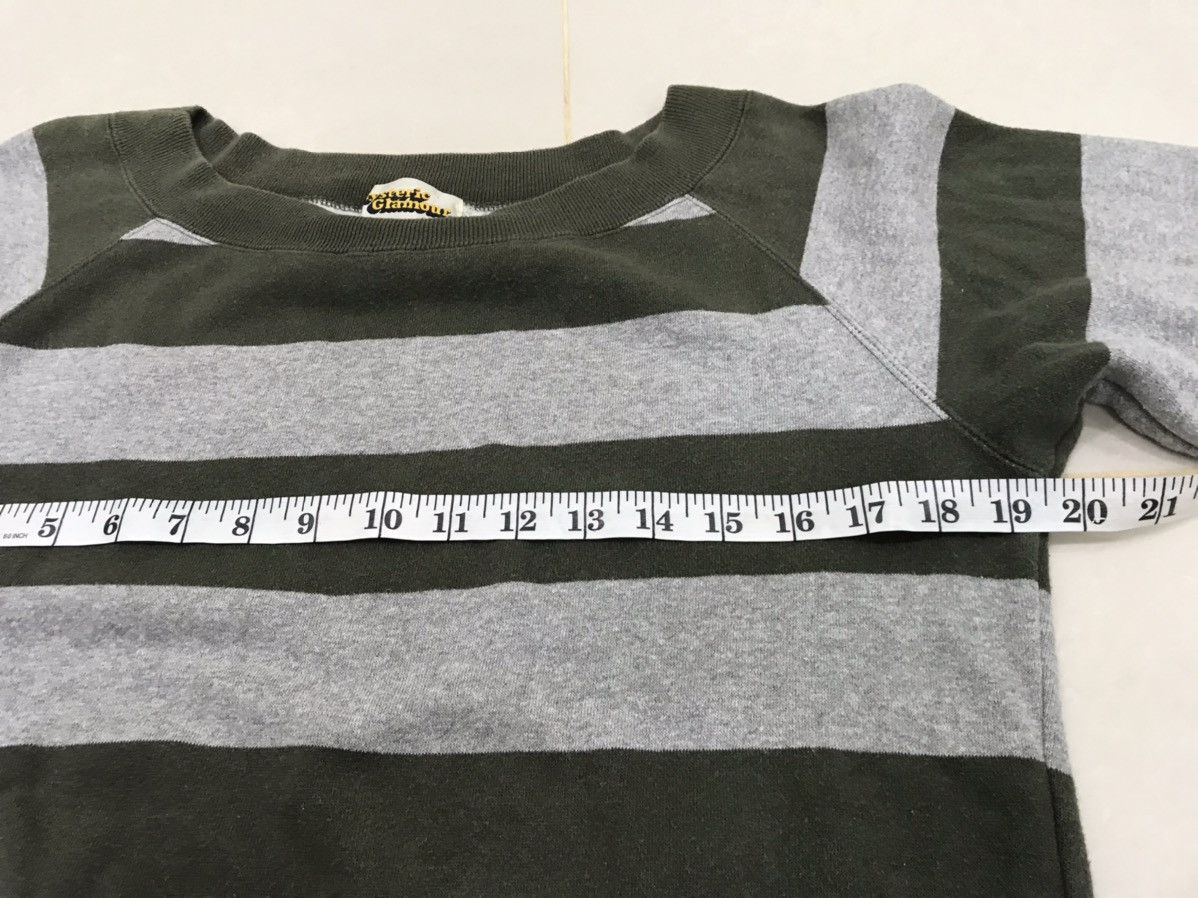Hysteric Glamour Hysteric Glamour Striped Unisex Sweatshirt Grunge Style Size M / US 6-8 / IT 42-44 - 5 Thumbnail