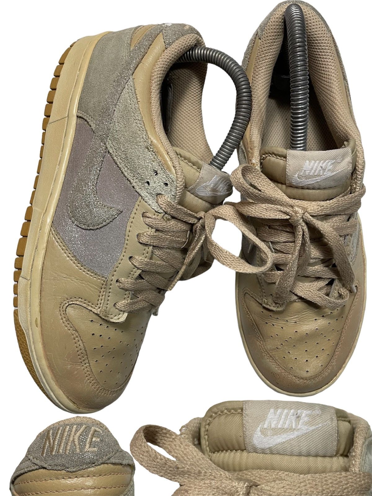 Vintage Vintage Nike Dunk low 08 11 bling wheat nude reese brown Sha Size US 6.5 / EU 39-40 - 2 Thumbnail