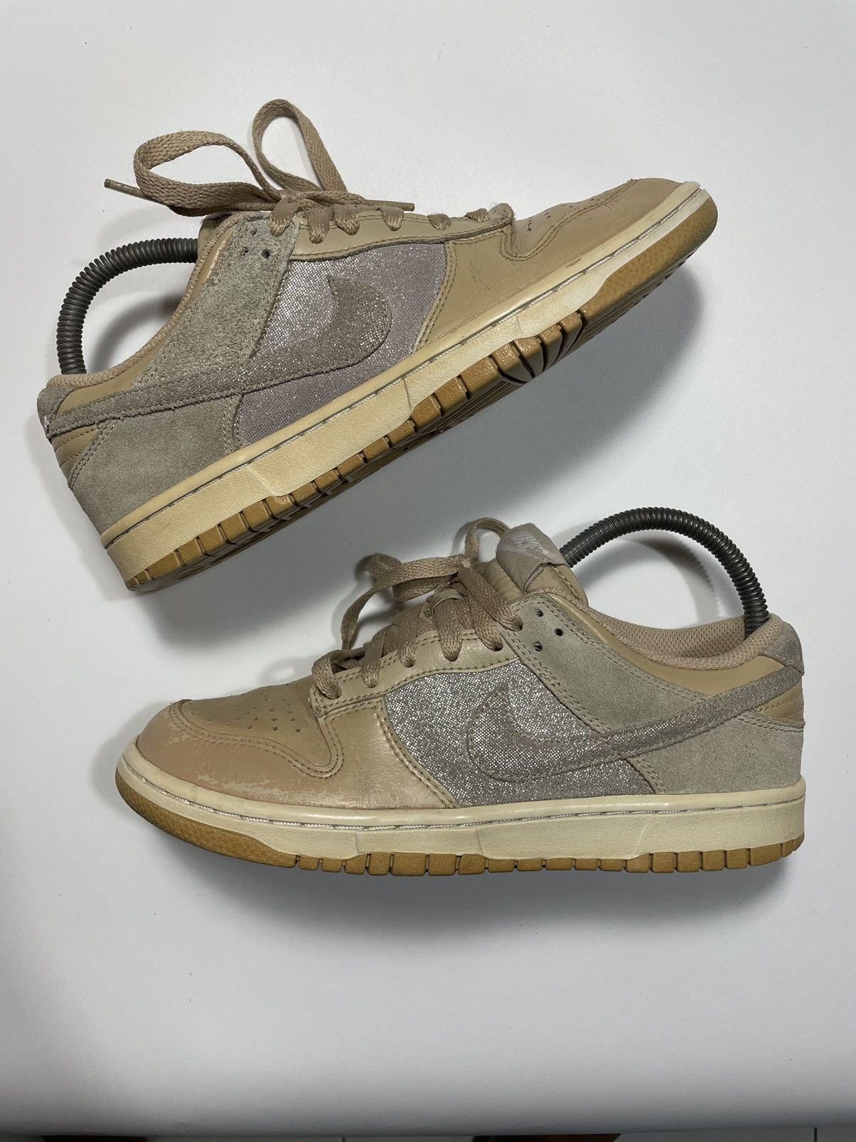 Vintage Vintage Nike Dunk low 08 11 bling wheat nude reese brown Sha Size US 6.5 / EU 39-40 - 4 Thumbnail