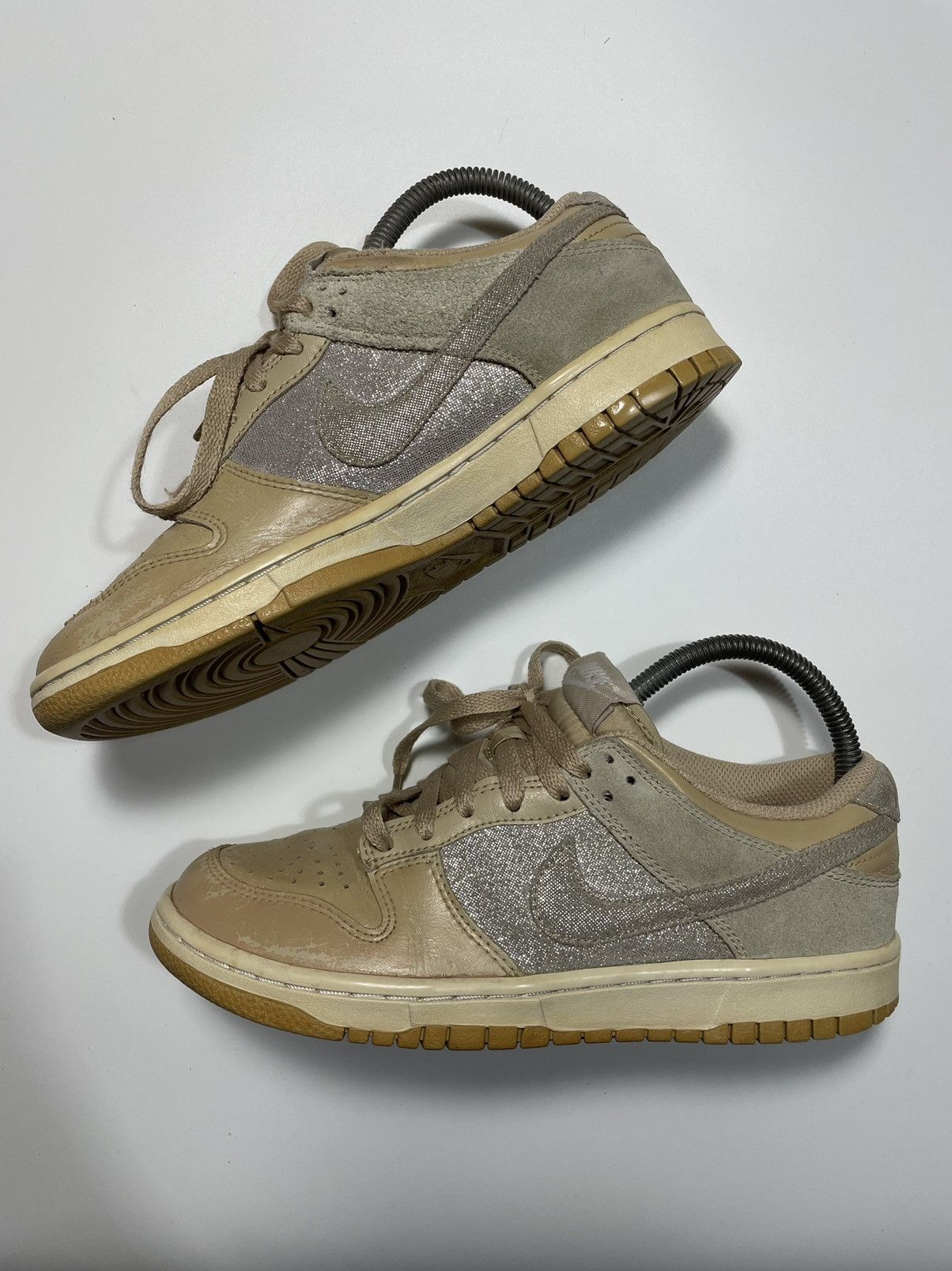 Vintage Vintage Nike Dunk low 08 11 bling wheat nude reese brown Sha Size US 6.5 / EU 39-40 - 3 Thumbnail