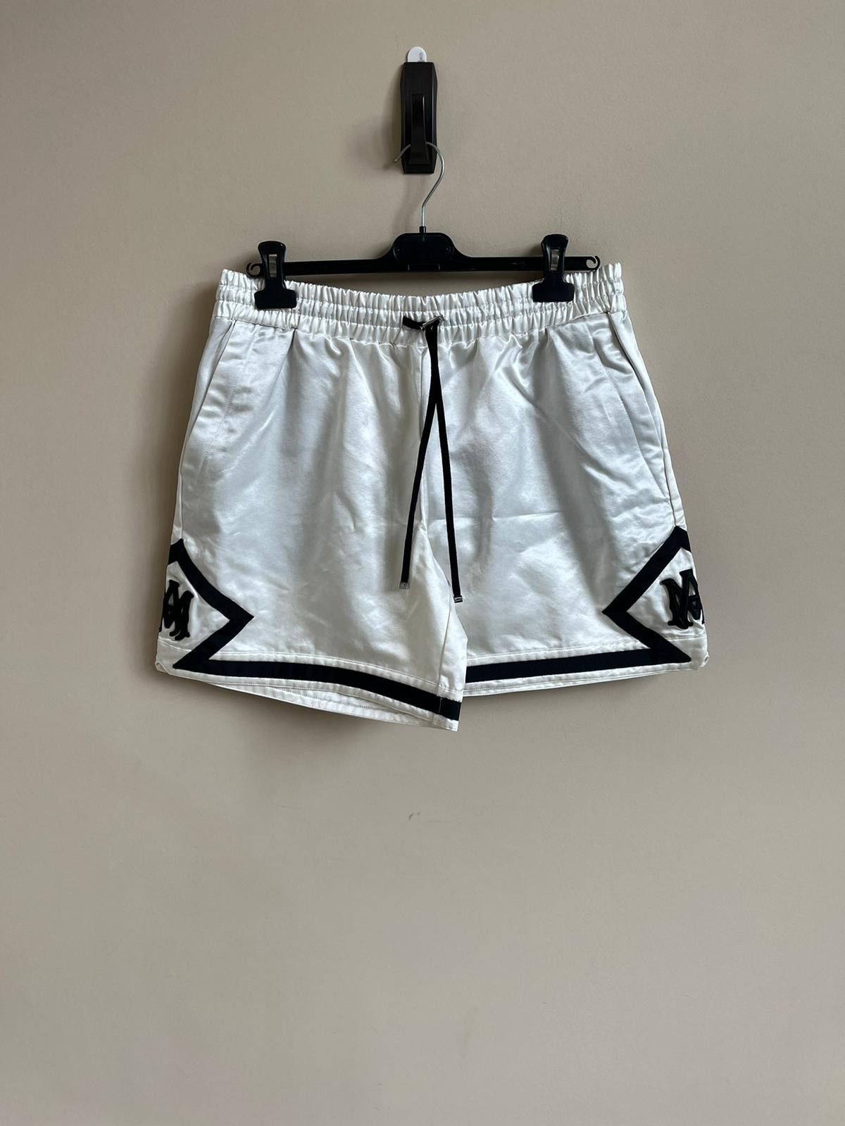 image of Amiri Drawstring Boxing Short In White, Men's (Size 36)