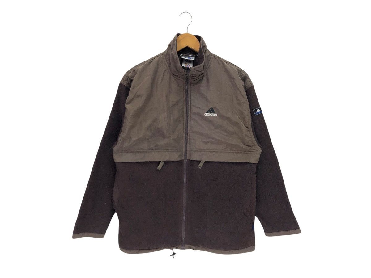Adidas × Vintage Vintage Adidas Big Logo Fleece Jacket Size US S / EU 44-46 / 1 - 2 Thumbnail