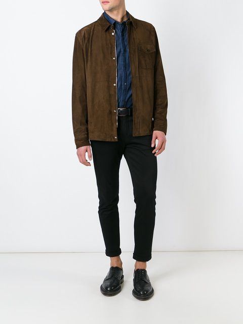 Ermenegildo Zegna Suede Zipped Shirt Jacket | Grailed