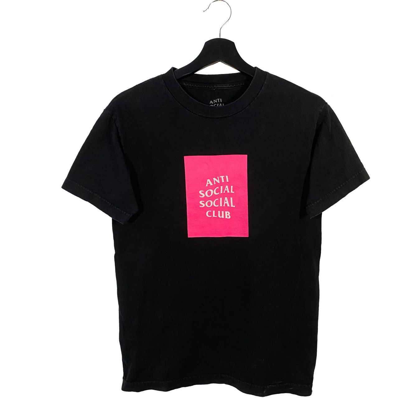Anti Social Social Club Pink Box Logo Tshirt
