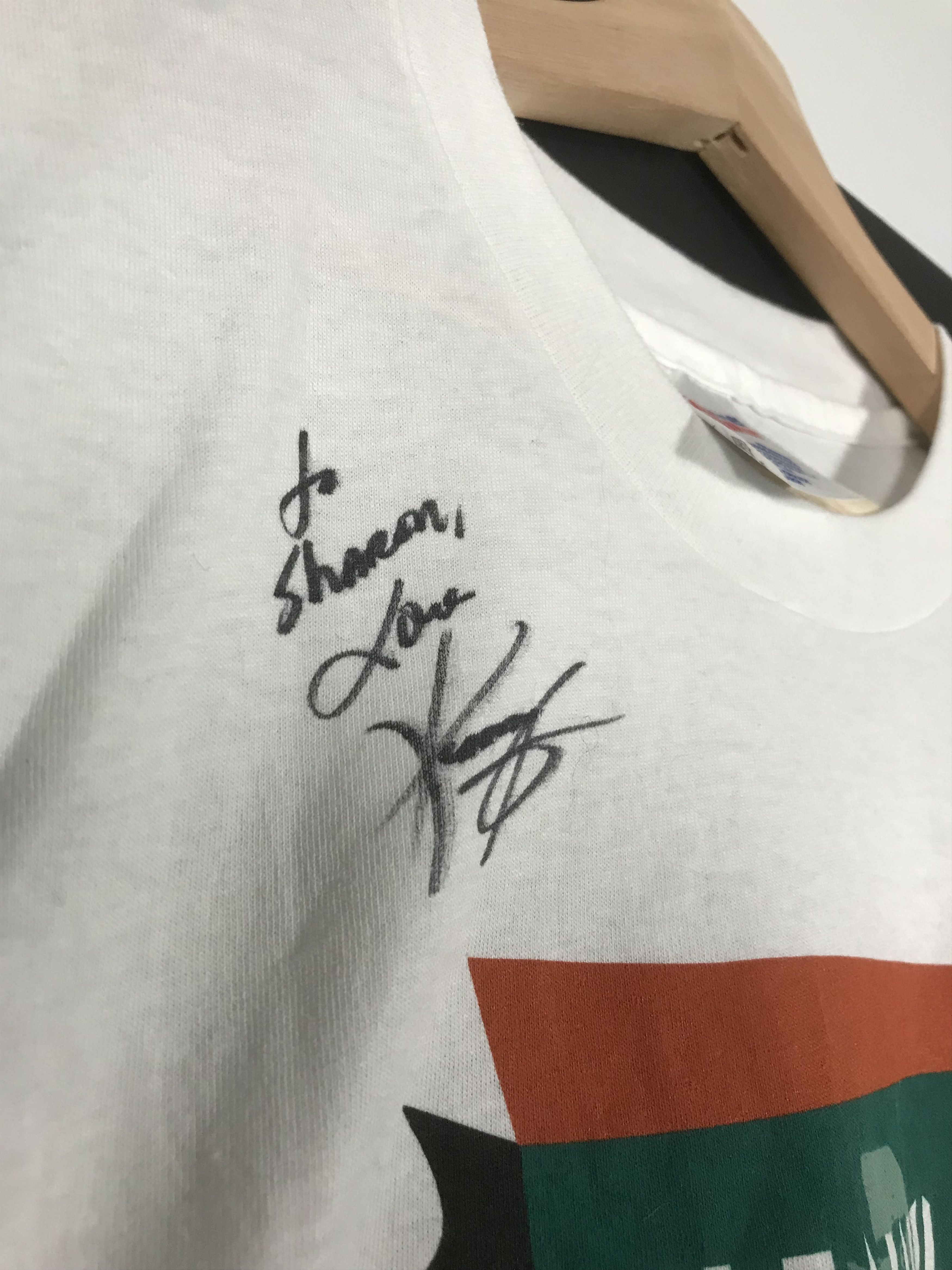 Band Tees Vintage 1993 Signed Kenny G tour tee white Size US L / EU 52-54 / 3 - 5 Thumbnail
