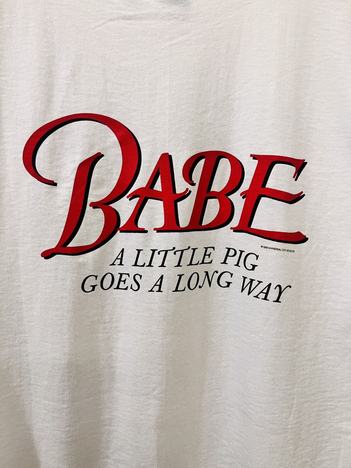 Universal Studios × Vintage Vintage 1995 Babe Movie Promo Shirt - Large Size US L / EU 52-54 / 3 - 6 Thumbnail