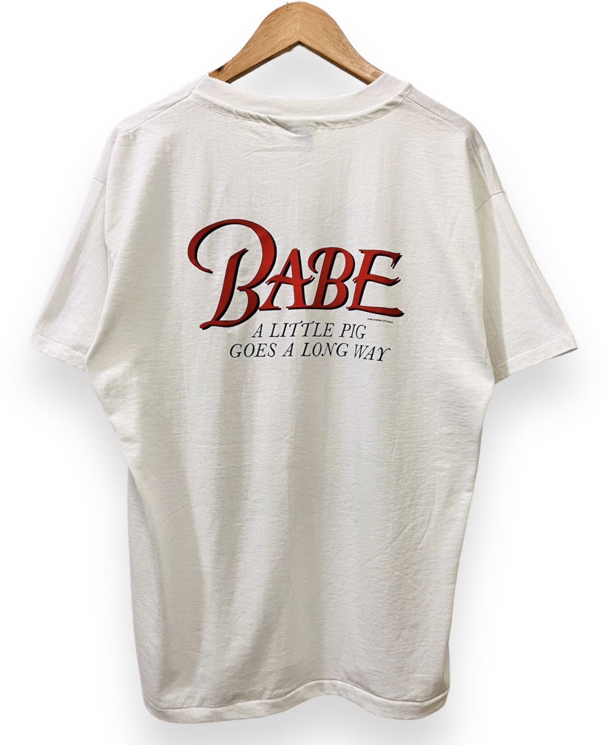 Universal Studios × Vintage Vintage 1995 Babe Movie Promo Shirt - Large Size US L / EU 52-54 / 3 - 2 Thumbnail
