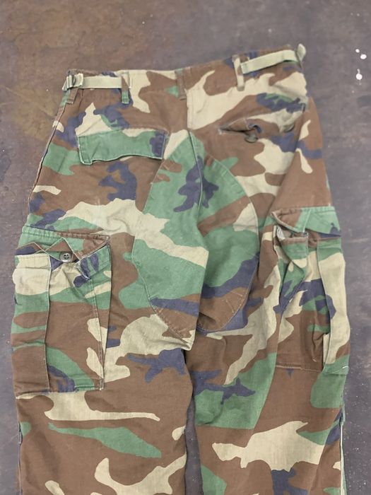 Vintage Vintage Distressed BDU Woodland Camo Pants | Grailed