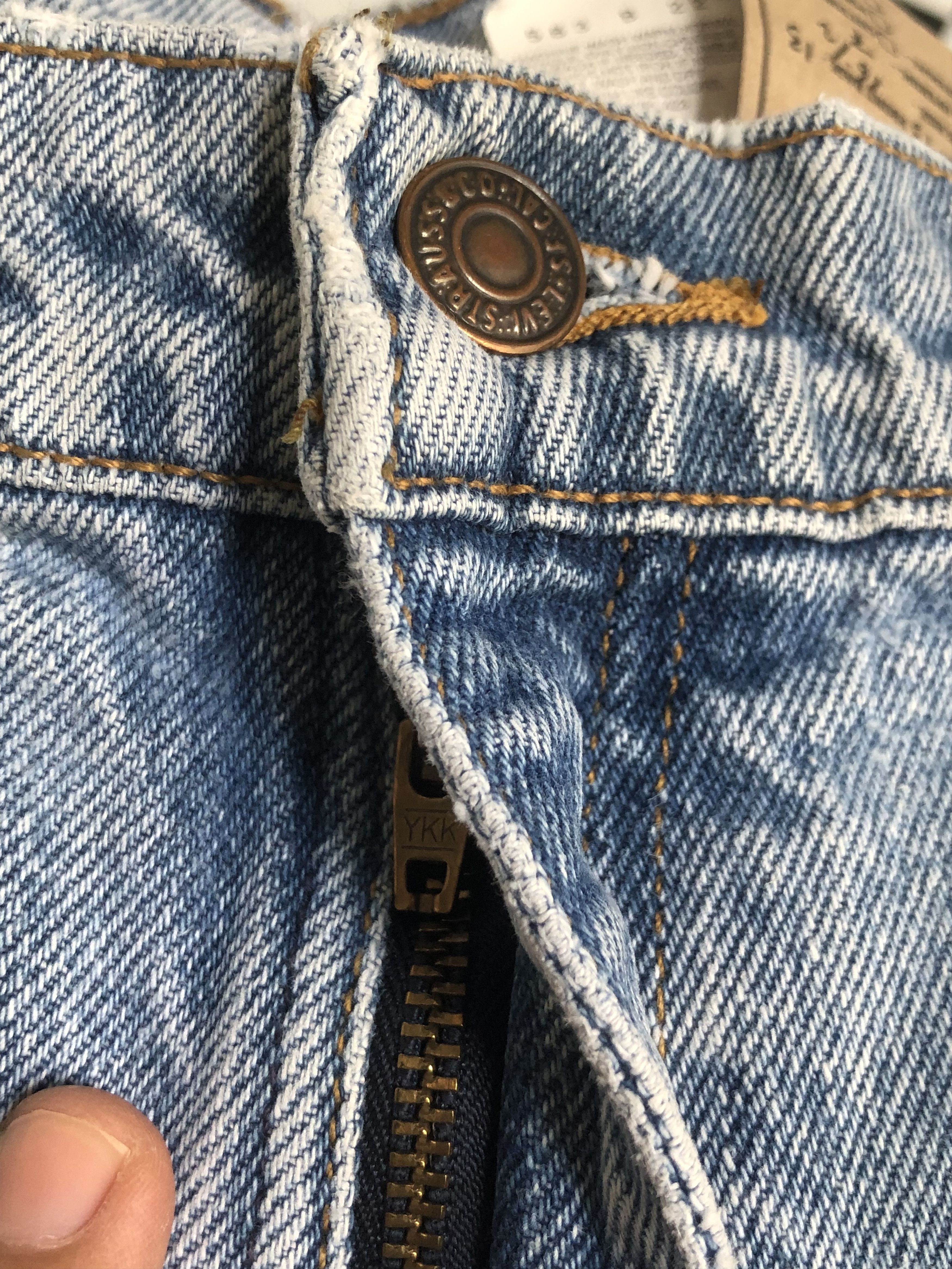 Jean × Levi's × Vintage Vintage 90s Levis 551 Tapered Leg Jeans L570 Size US 34 / EU 50 - 5 Thumbnail