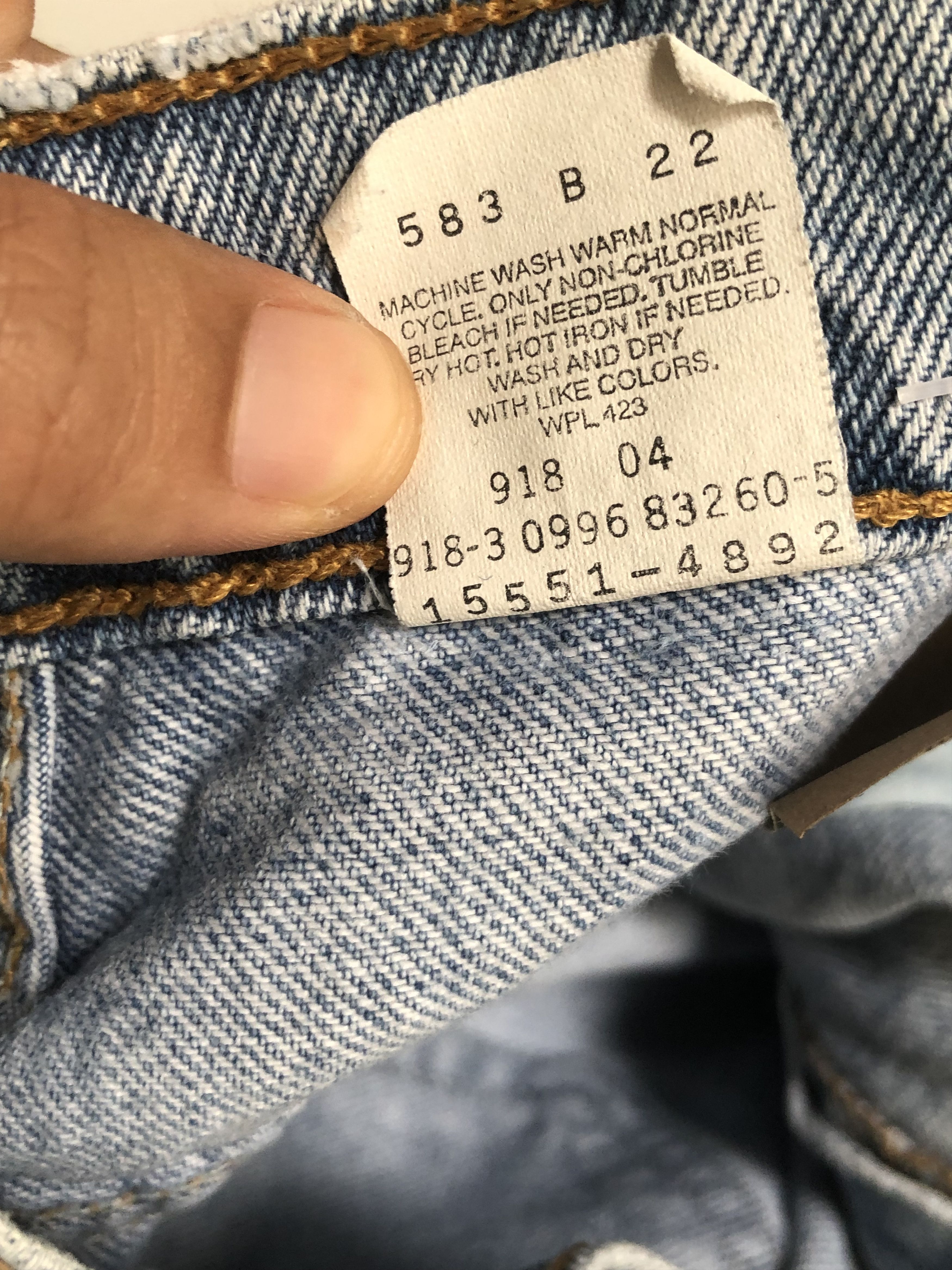 Jean × Levi's × Vintage Vintage 90s Levis 551 Tapered Leg Jeans L570 Size US 34 / EU 50 - 11 Thumbnail