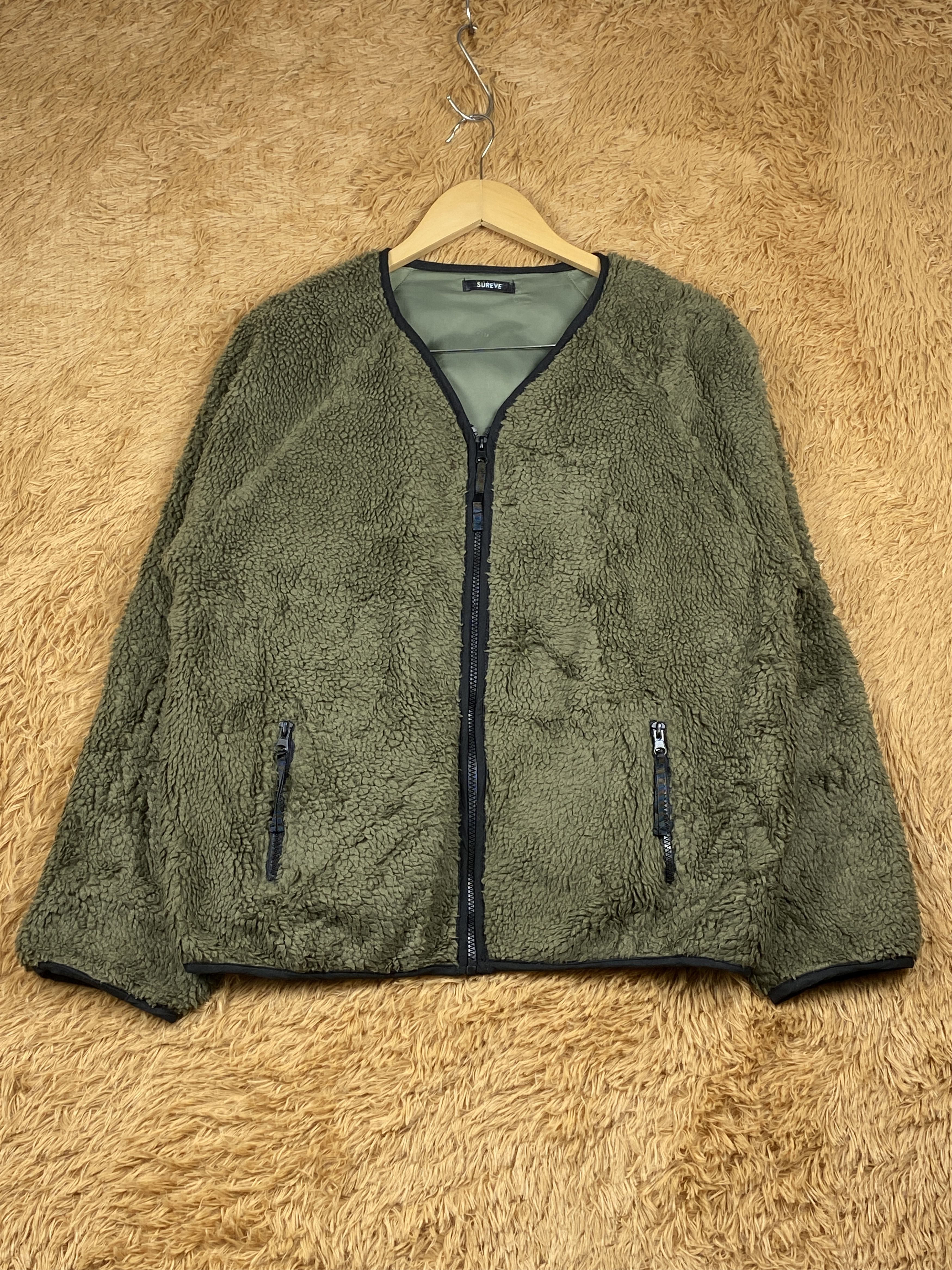 image of Vintage Sureve Sherpa Jacket in Green, Women's (Size XS)