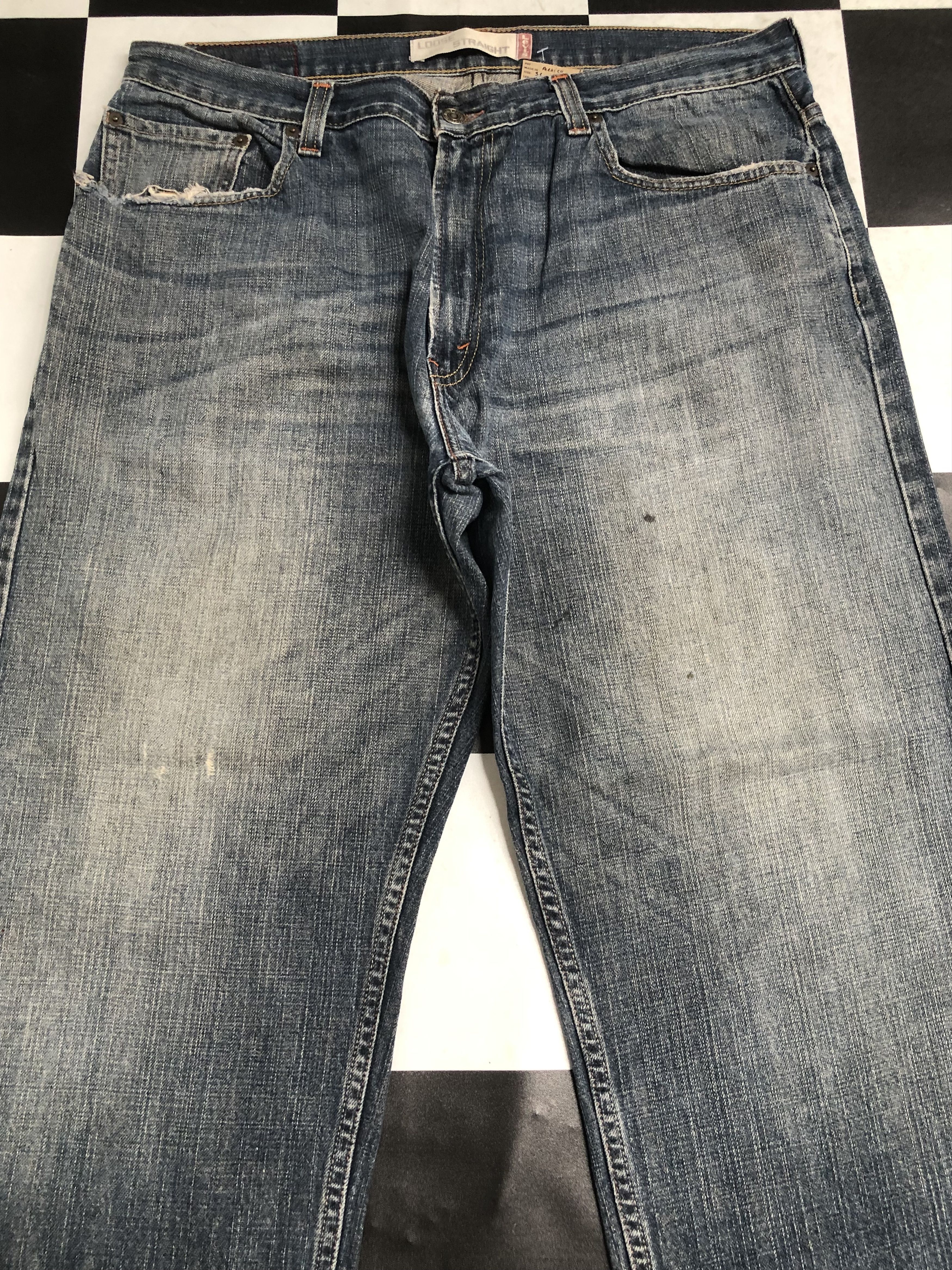 Levi's × Vintage Vintage Levis 569 Loose Straight Fit Denim Jeans L408 Size US 36 / EU 52 - 3 Thumbnail