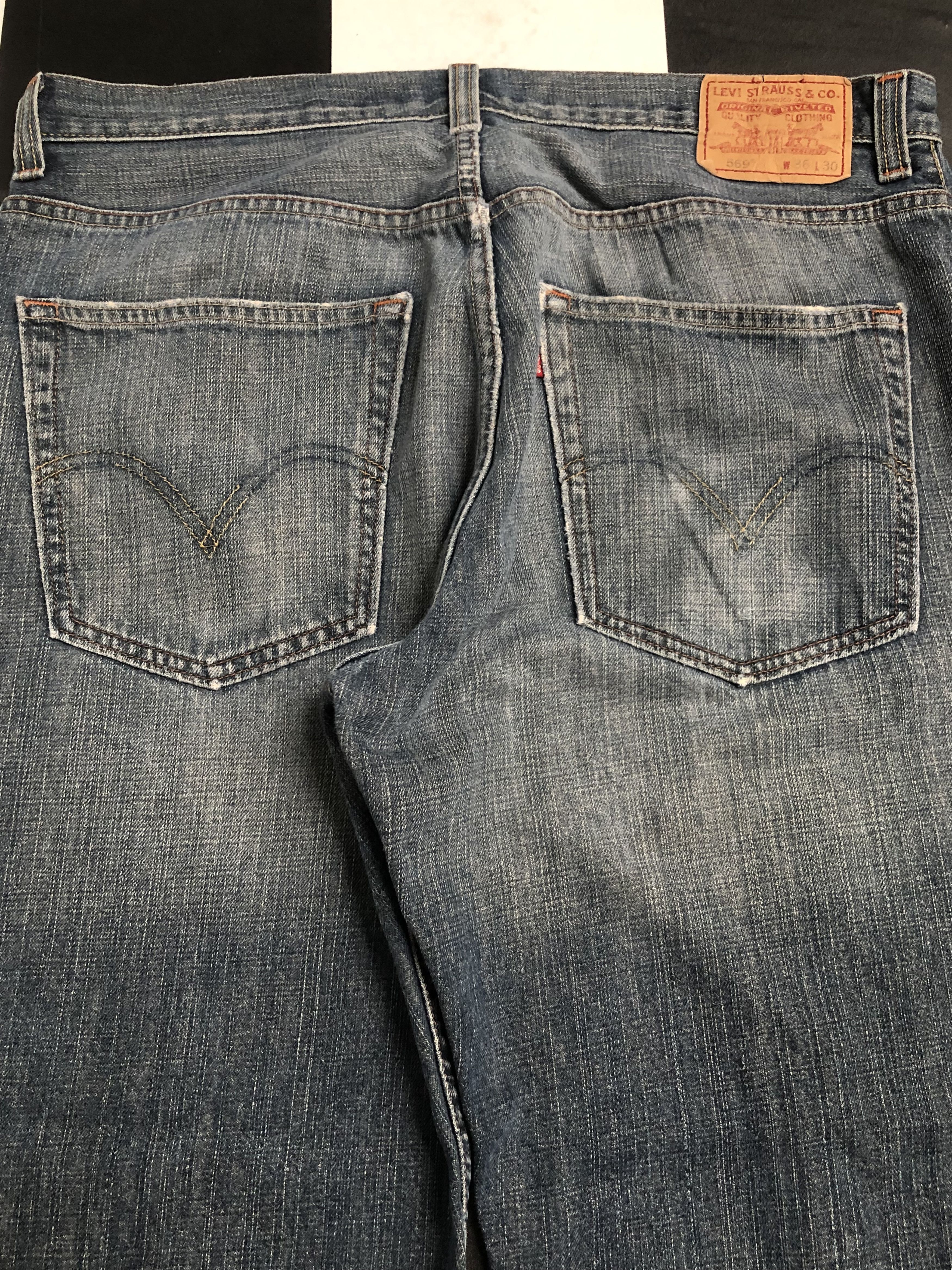 Levi's × Vintage Vintage Levis 569 Loose Straight Fit Denim Jeans L408 Size US 36 / EU 52 - 8 Thumbnail