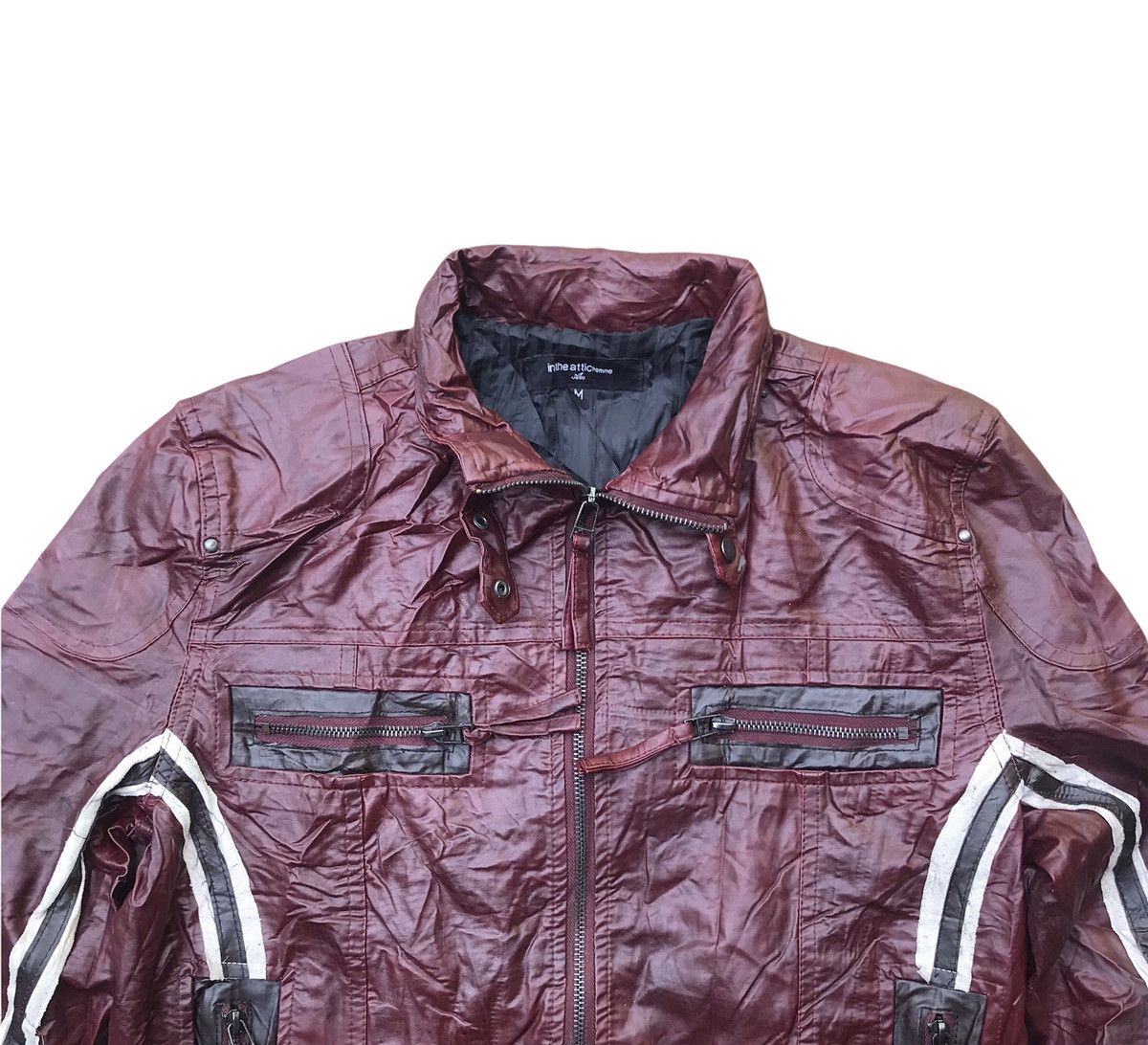 In The Attic Vintage In The Attic Homme Cafe Racer Leather Jacket Size US M / EU 48-50 / 2 - 2 Thumbnail