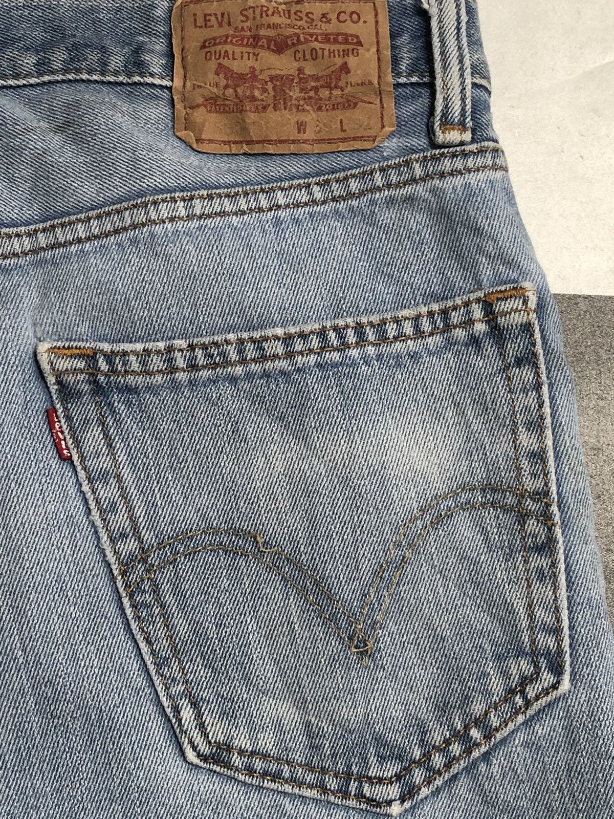 Levi's × Vintage Vintage Levis 550 Relaxed Fit Jean L56 Size US 36 / EU 52 - 9 Thumbnail