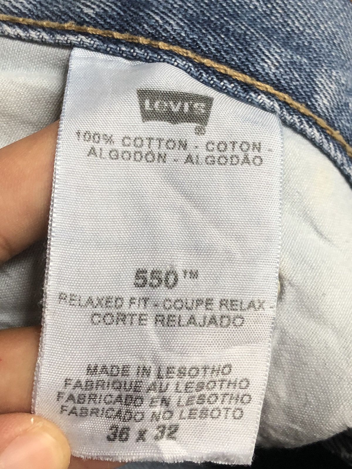 Levi's × Vintage Vintage Levis 550 Relaxed Fit Jean L56 Size US 36 / EU 52 - 19 Thumbnail