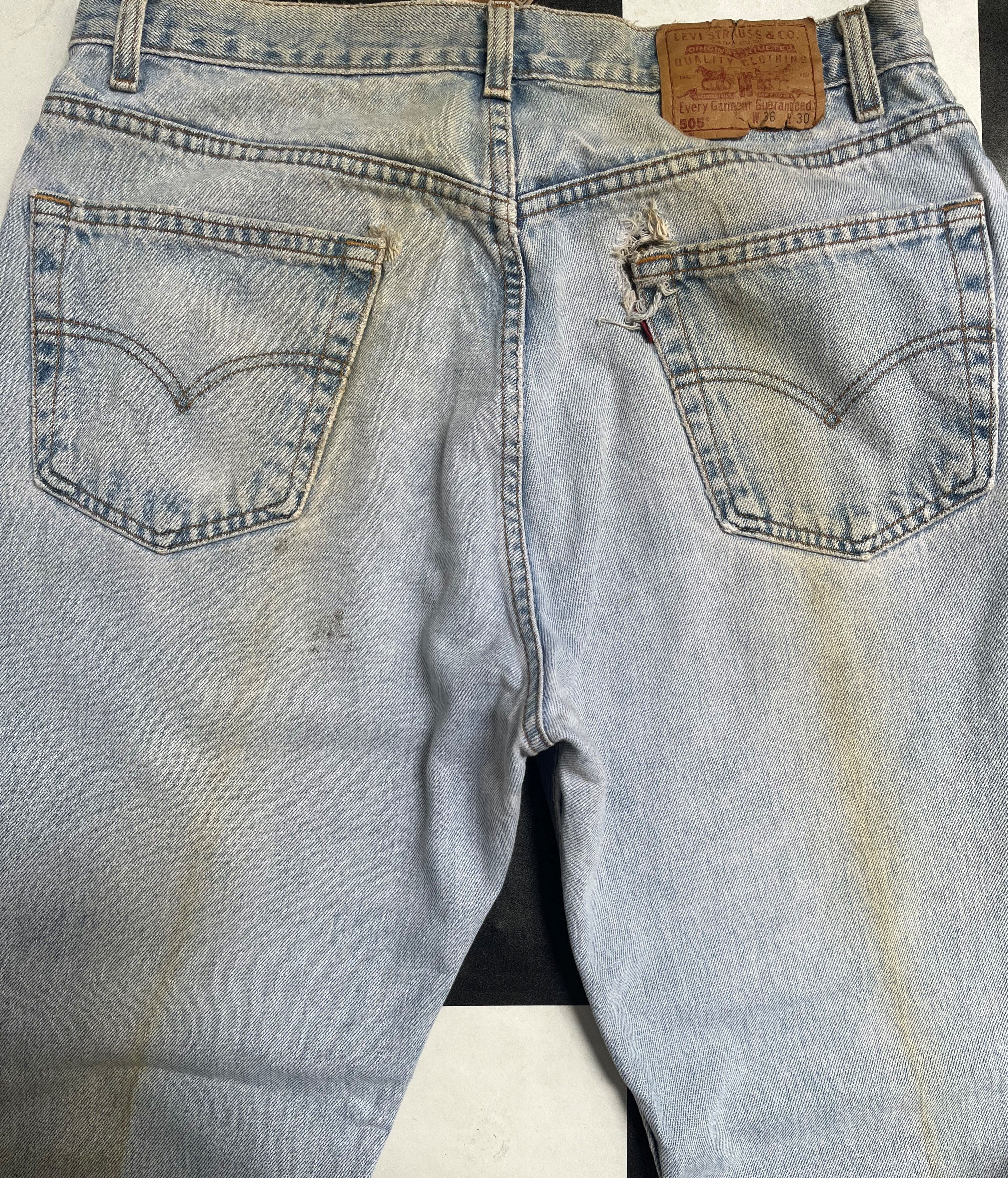 Levi's × Vintage Vintage 90's Levis 505 Jean L24 Size US 36 / EU 52 - 8 Thumbnail