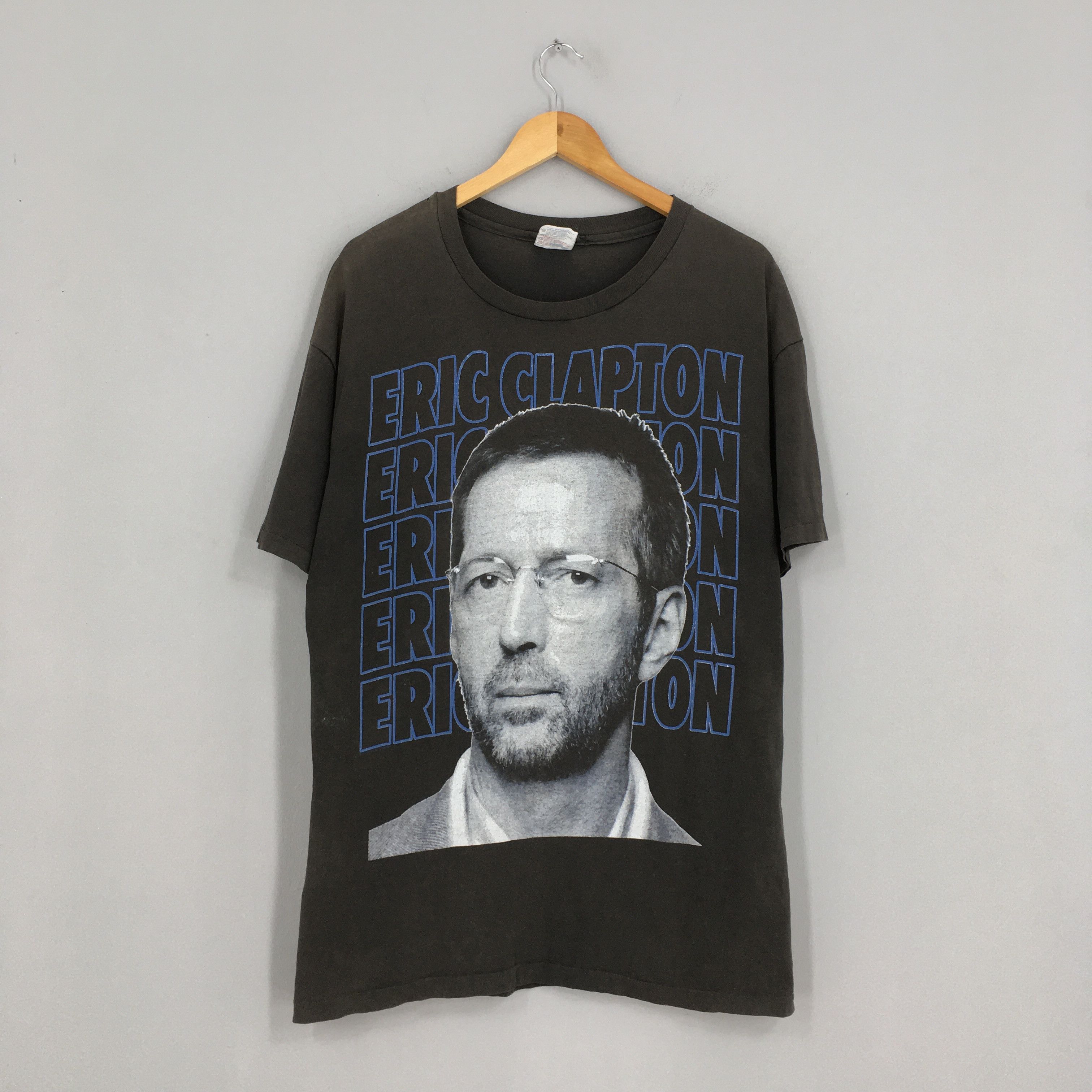 image of Hanes x Rock T Shirt Vintage Eric Clapton The Yardbirds Tshirt Concert Tour in Black (Size Medium)