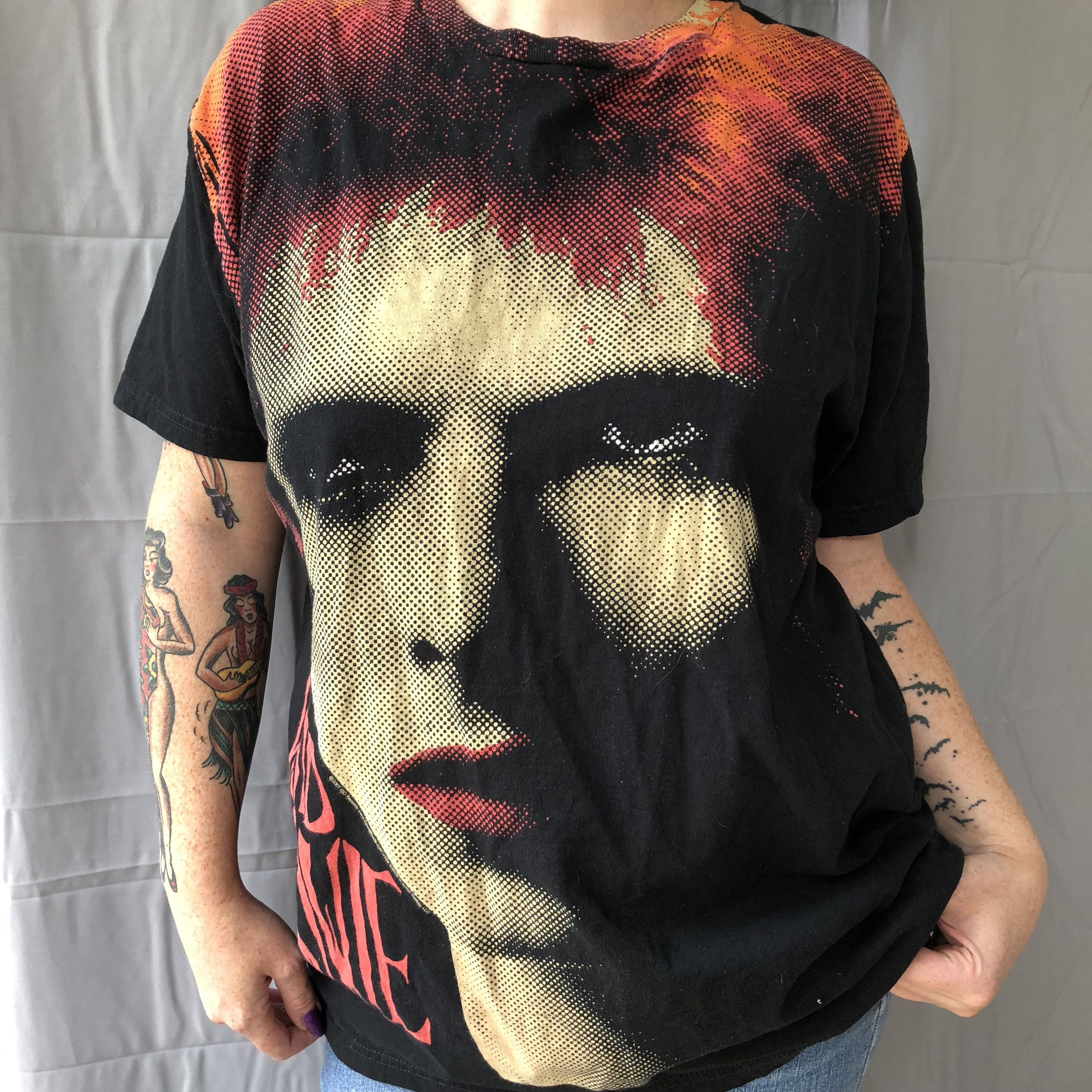 Band Tees × Vintage Rare David Bowie Full Print Band Tee shirt Size US S / EU 44-46 / 1 - 2 Thumbnail