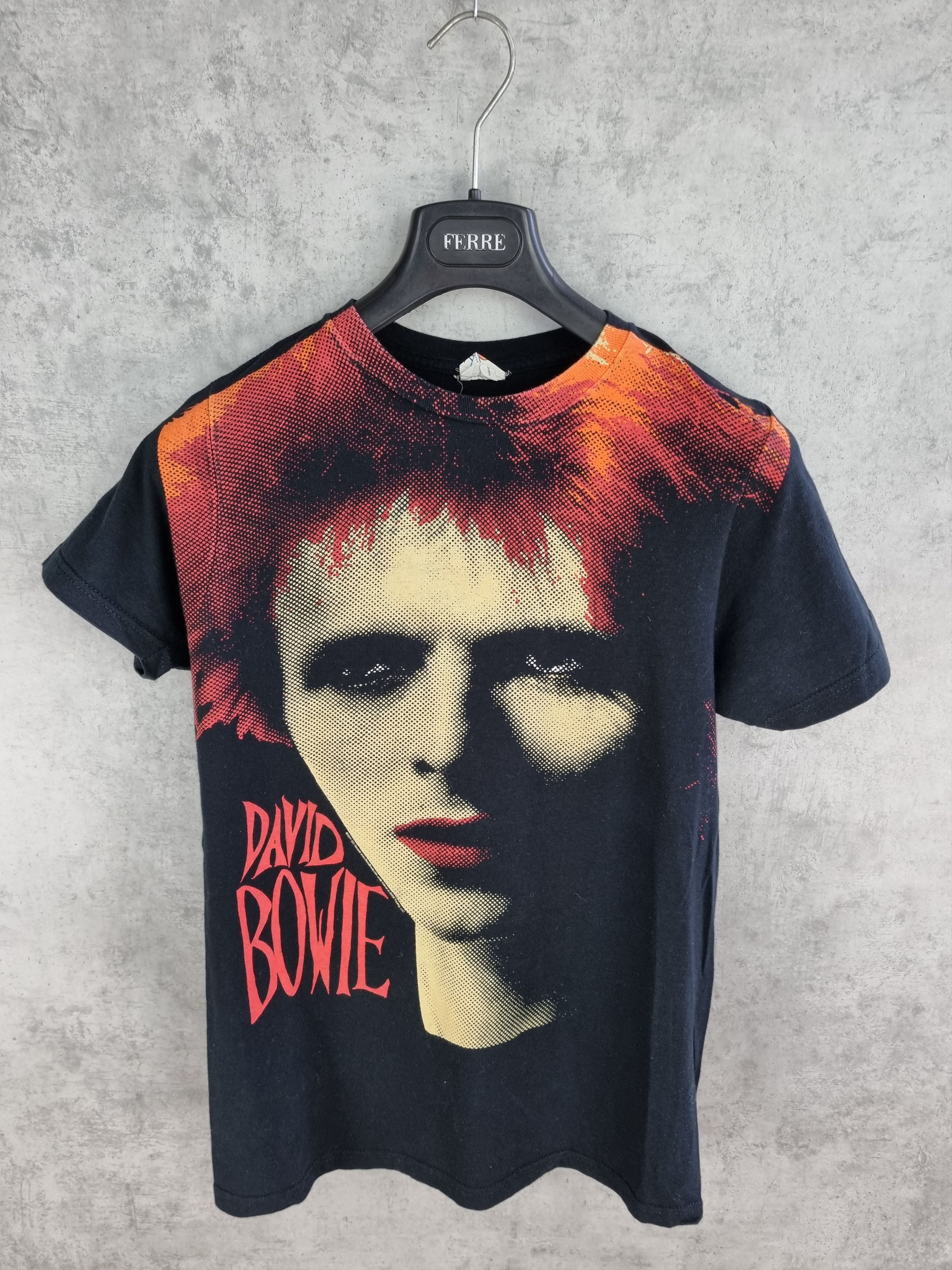 Band Tees × Vintage Rare David Bowie Full Print Band Tee shirt Size US S / EU 44-46 / 1 - 1 Thumbnail