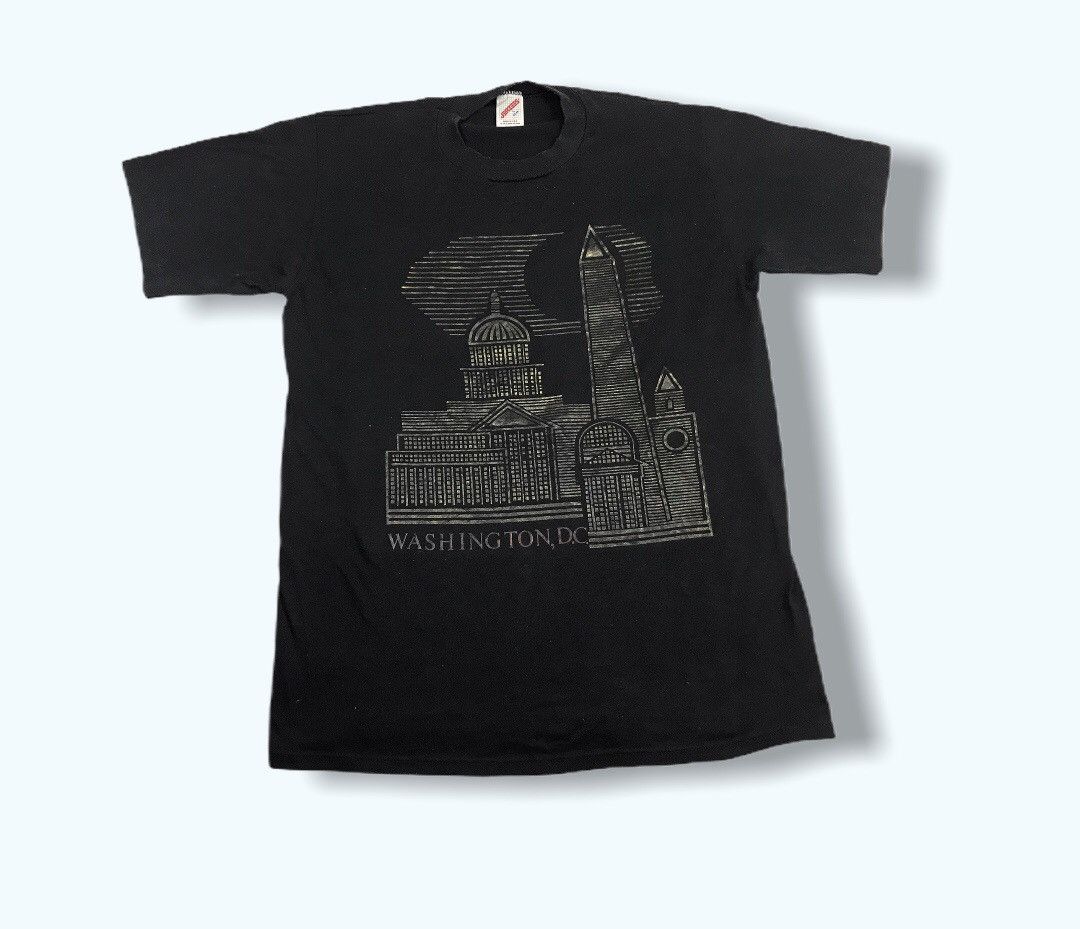 Jerzees Vintage 50/50 Tee Washington DC Usa Landmark Tourist Tee Size US L / EU 52-54 / 3 - 1 Thumbnail