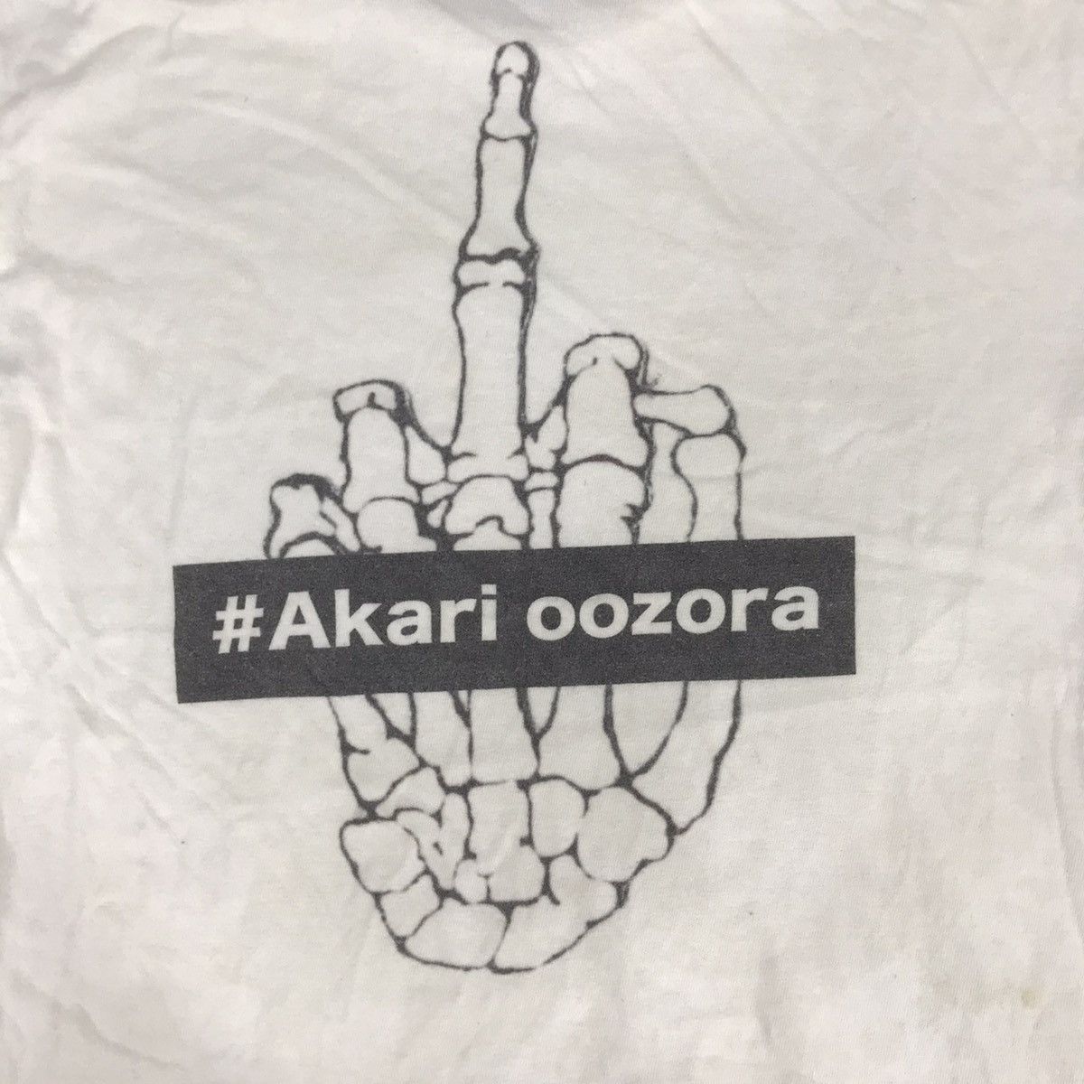 Japanese Brand Akari Oozora Skeleton Middle Finger Logo Size M / US 6-8 / IT 42-44 - 3 Thumbnail