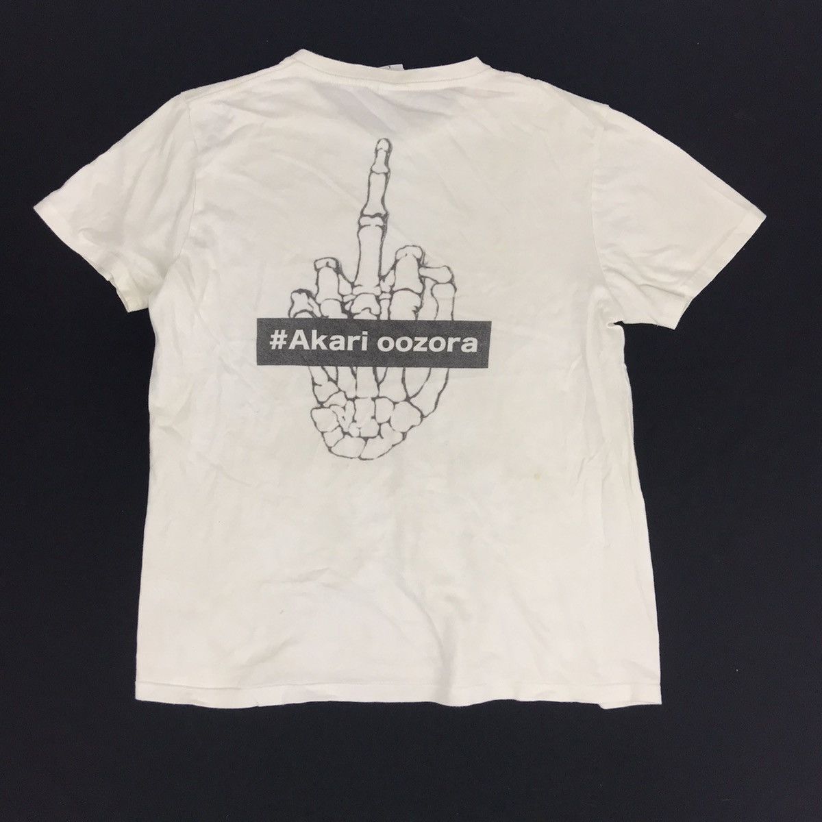 Japanese Brand Akari Oozora Skeleton Middle Finger Logo Size M / US 6-8 / IT 42-44 - 1 Thumbnail