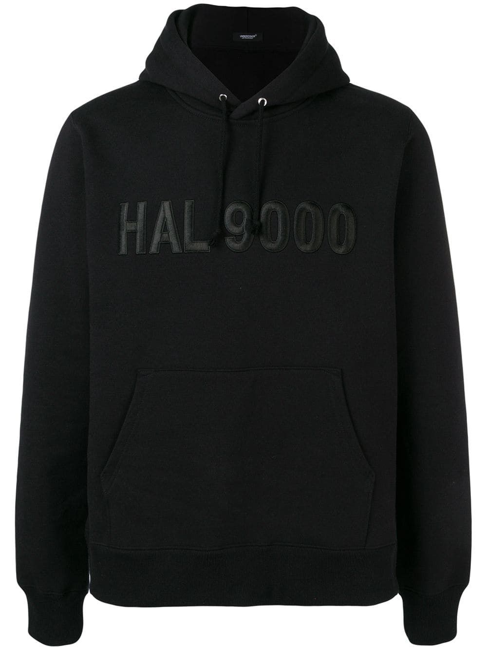 image of Jun Takahashi x Undercover Sz2 Black Hal 9000 Embroidered Space Odyssey Hoodie Fw18 (Size Medium)