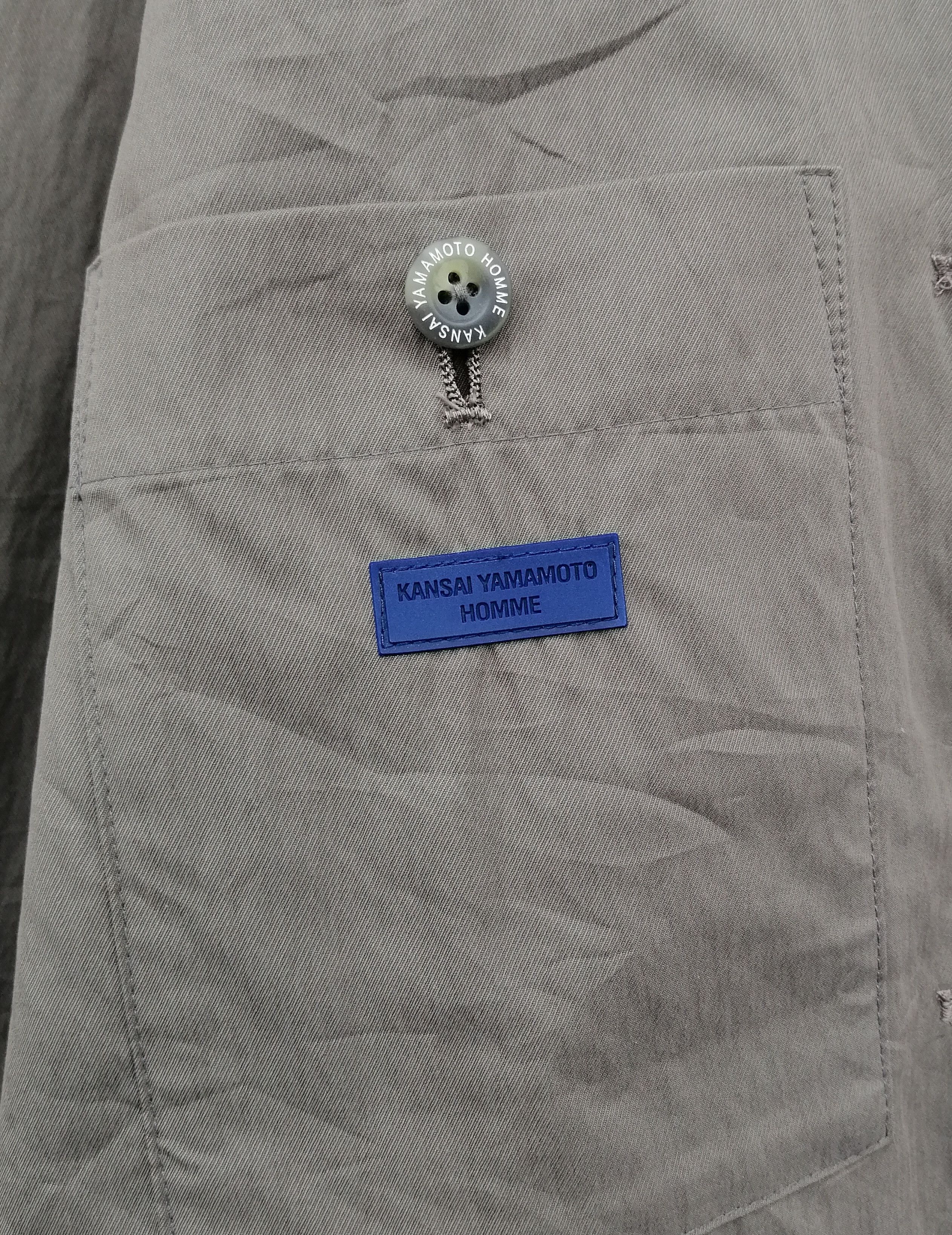 Japanese Brand Vintage Kansai Yamamoto Homme Blazer Jacket Size US M / EU 48-50 / 2 - 11 Thumbnail