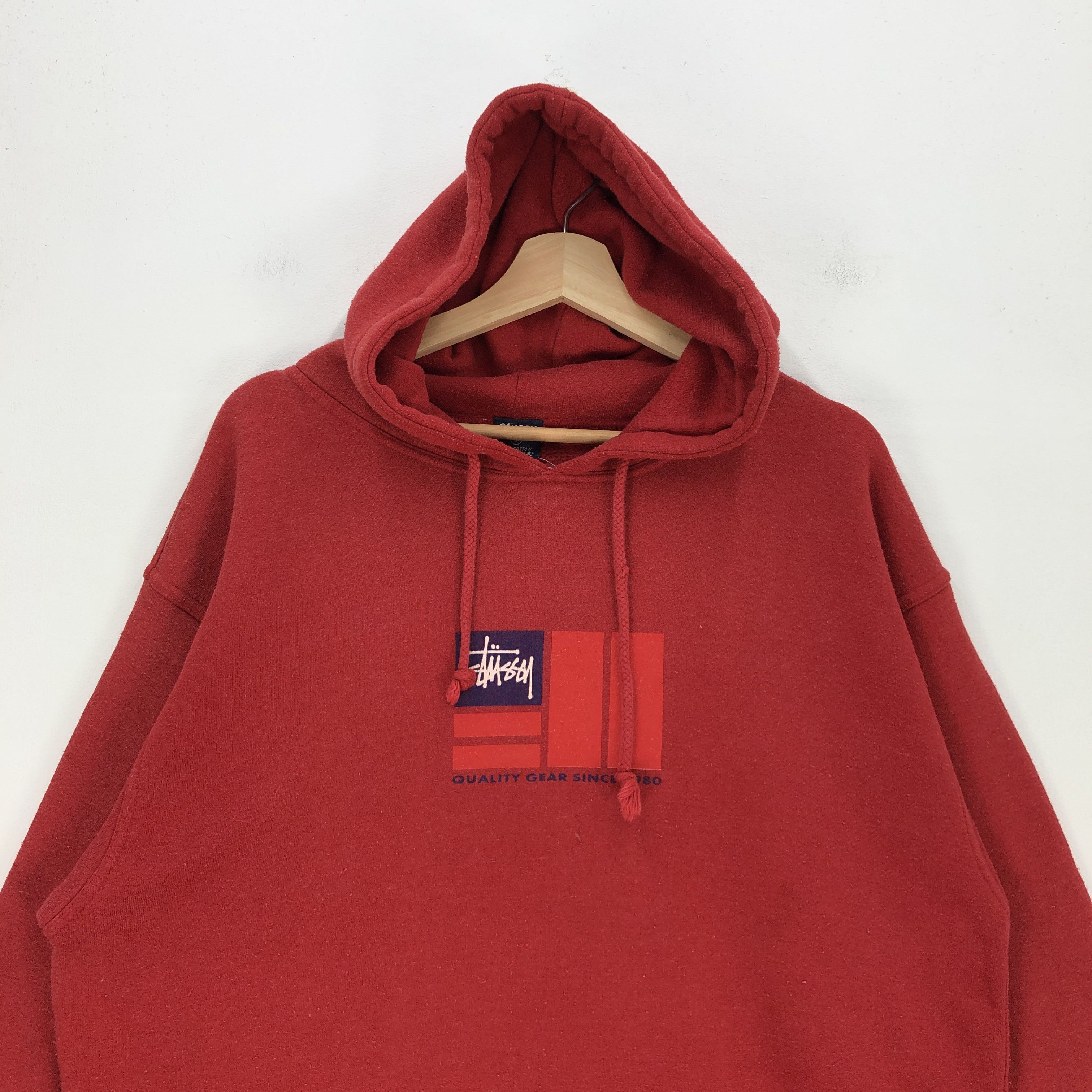 Stussy × Vintage Vintage Stussy Sweatshirt Hoodie Stussy Sweater Pullover Size US L / EU 52-54 / 3 - 3 Thumbnail
