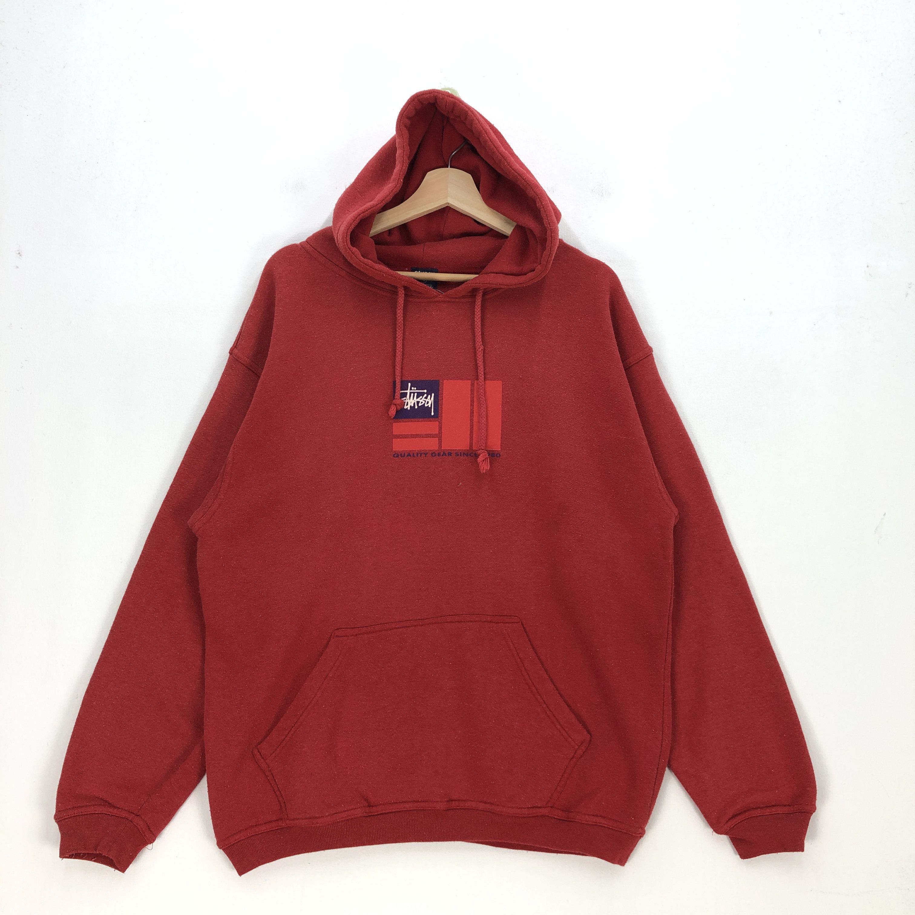 Stussy × Vintage Vintage Stussy Sweatshirt Hoodie Stussy Sweater Pullover Size US L / EU 52-54 / 3 - 1 Thumbnail