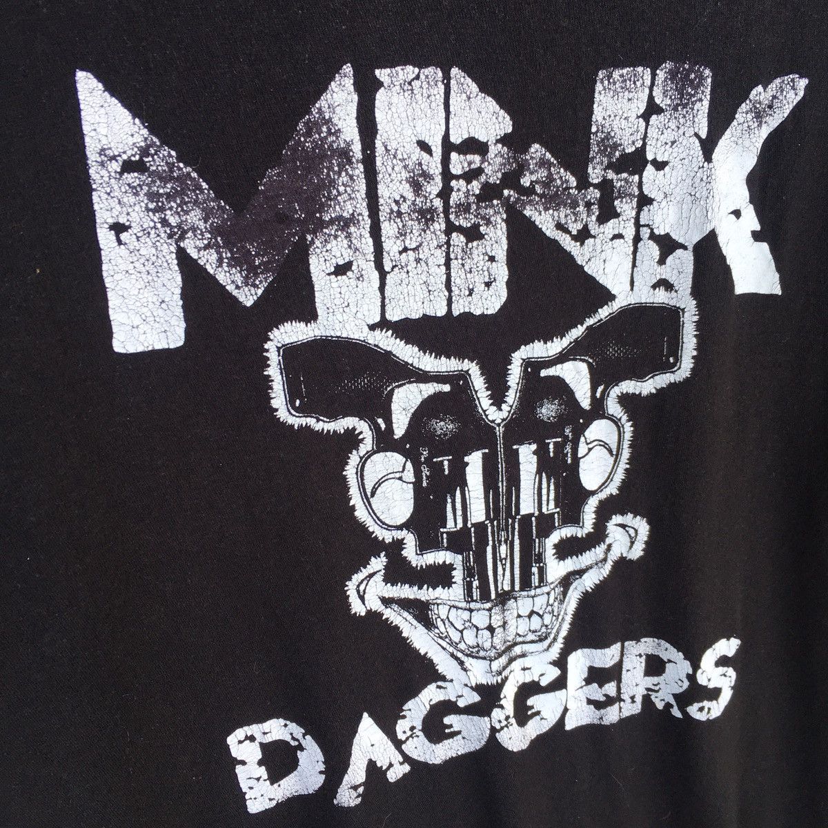 Band Tees Thrashed Faded Mink Daggers Punk Rock ERD GRUNGE TEE Size US L / EU 52-54 / 3 - 4 Thumbnail