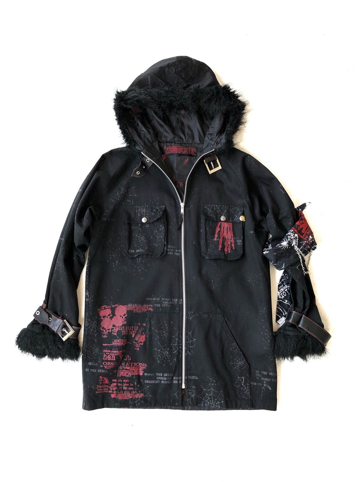 🇯🇵 Made Goth 💀 Chaos Sex Pistol Punk Anorak Jacket