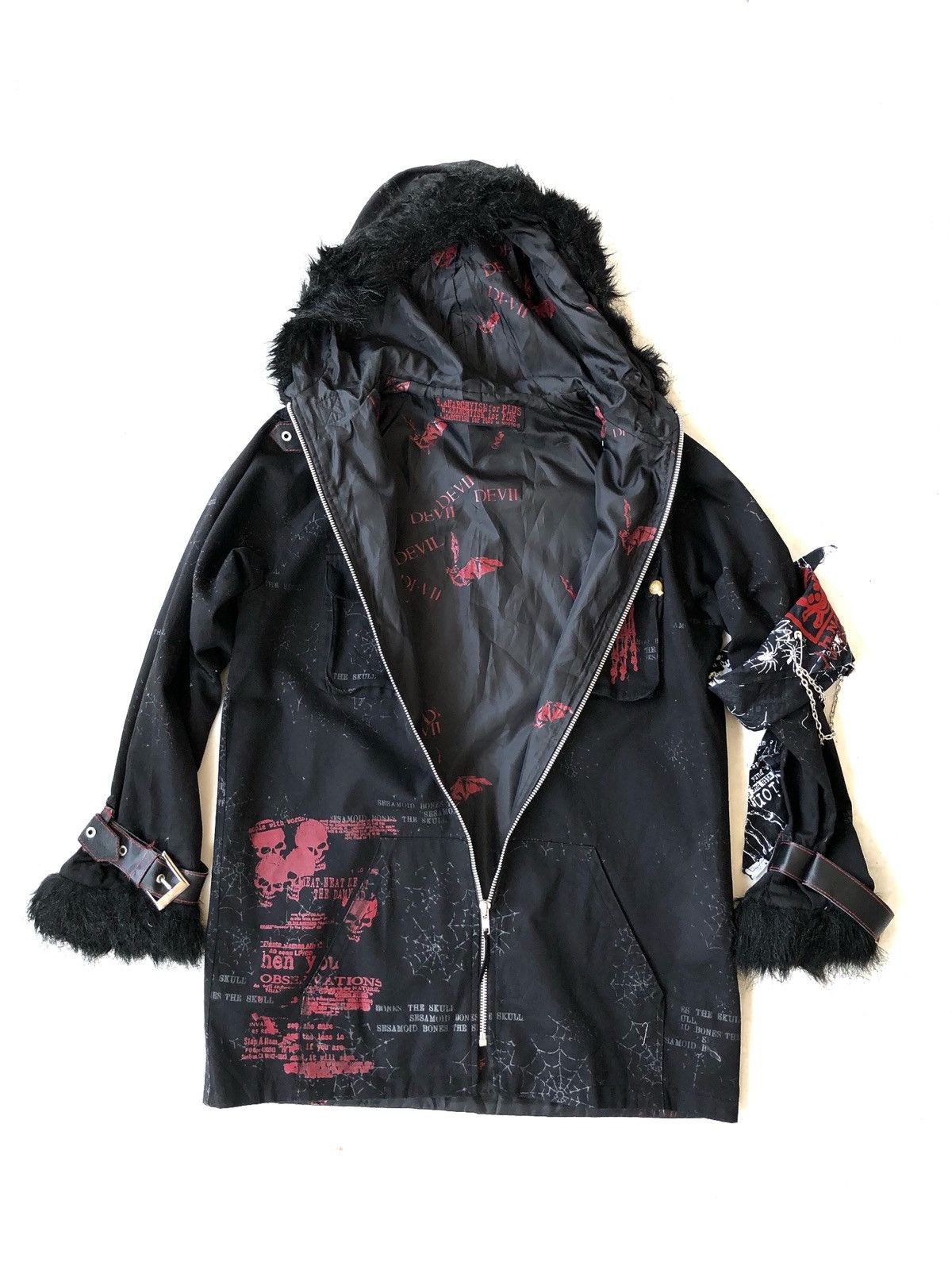A.F.F.A. 🇯🇵 Made Goth 💀 Chaos Sex Pistol Punk Anorak Jacket Size US M / EU 48-50 / 2 - 2 Thumbnail