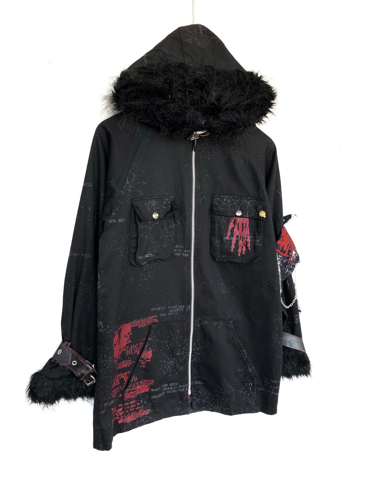 A.F.F.A. 🇯🇵 Made Goth 💀 Chaos Sex Pistol Punk Anorak Jacket Size US M / EU 48-50 / 2 - 4 Thumbnail