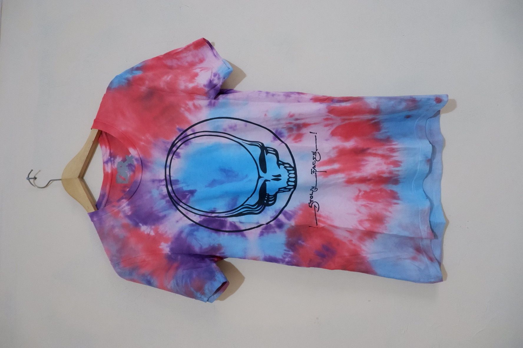 image of Dr Romanelli x Grateful Dead 1 Of 1 Tie Dye Stolen Faces Greatful Dead Tee, Men's (Size Medium)
