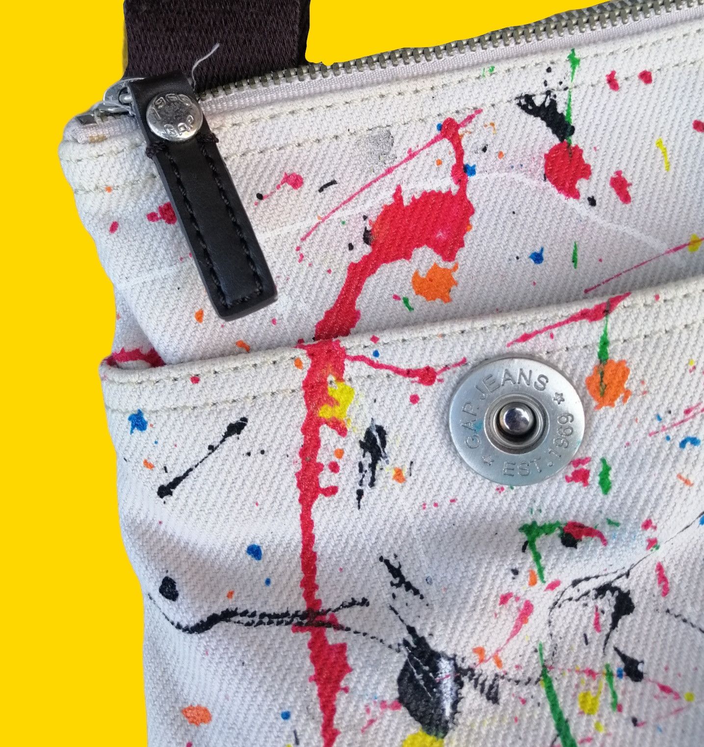 Gap × If Six Was Nine GAP Custom Painted Splatters CrossBody Bag Size ONE SIZE - 7 Thumbnail